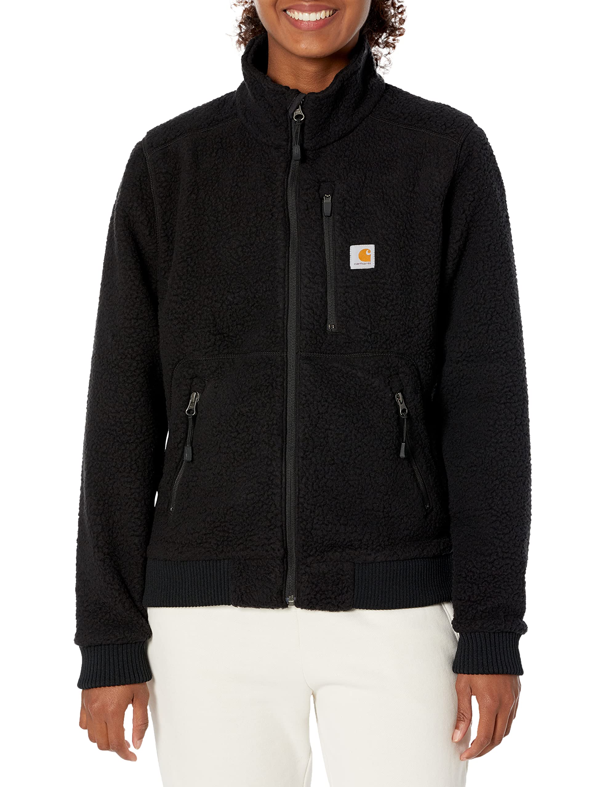 Carhartt Women's High Pile Fleece Jacket - Warm Winter Coat with Soft Lining, Windproof & Durable for Outdoor Work, Hiking & Casual Wear