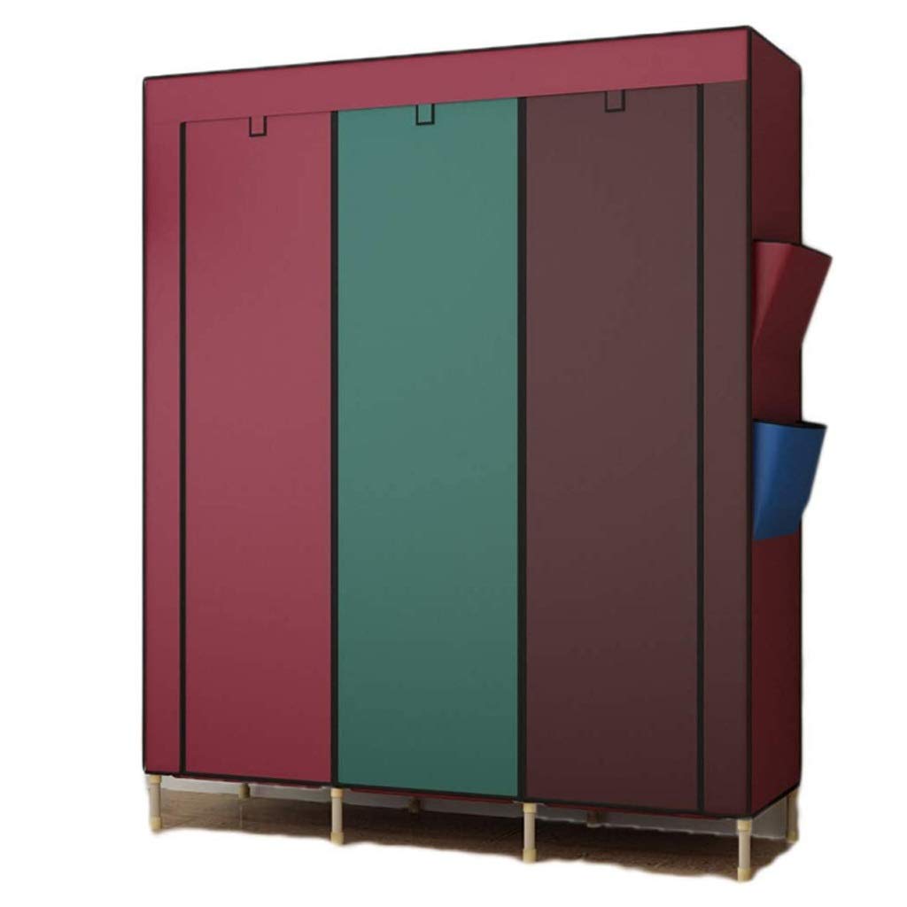 LJP Portable Closet Wardrobe - Space Saving Clothing Storage Cabinet for Bedroom & Home Organization | Easy Assembly Multi-Colored Wardrobe for Clothes, Shoes & Accessories | Perfect for Small Apartments, Dorms & Closet Organization
