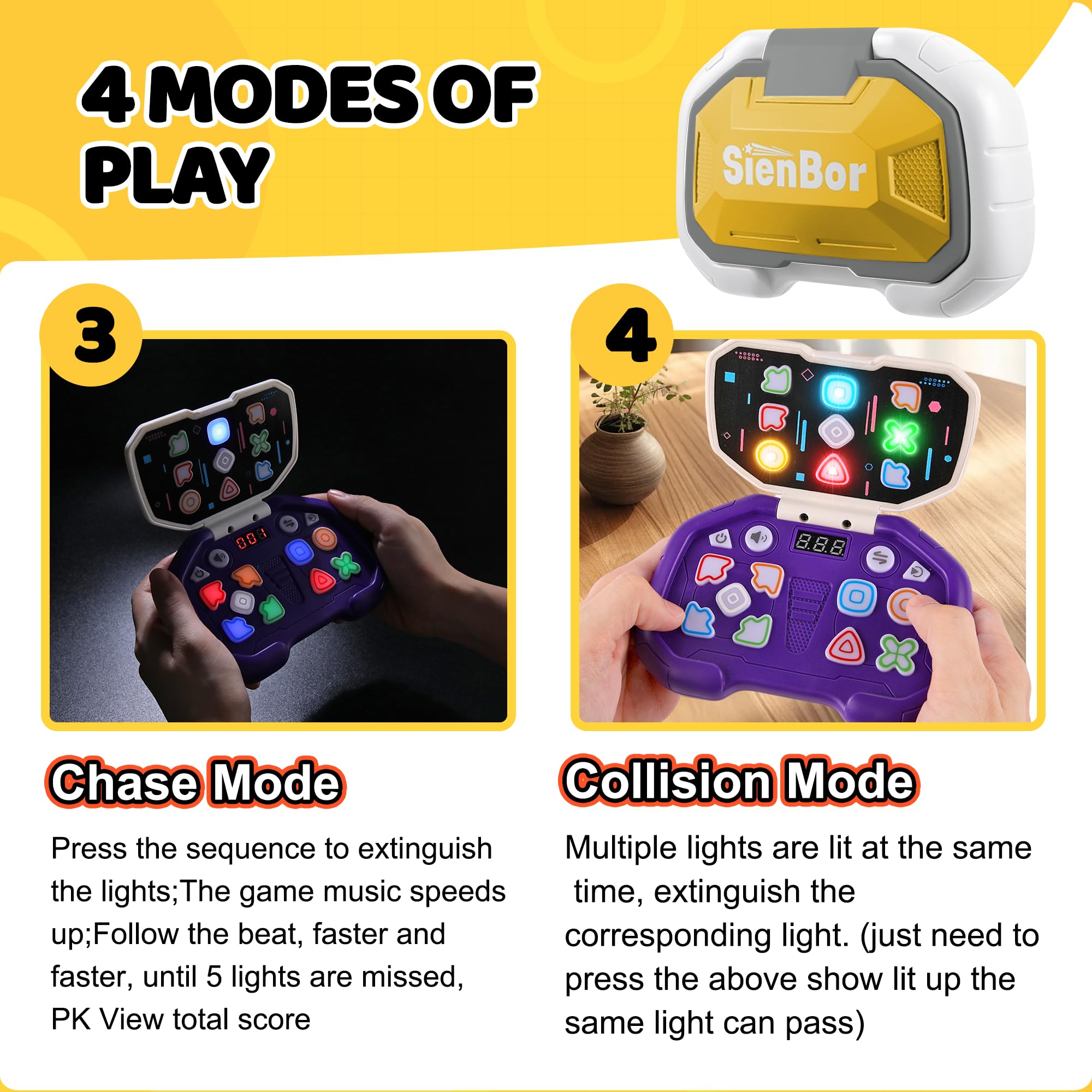 Best Handheld Game Console for Kids Ages 6-12 - ADHD Sensory Fidget Toys for Boys & Girls - Stress Relief Birthday Gifts - Perfect for Travel, Classroom & Home Use