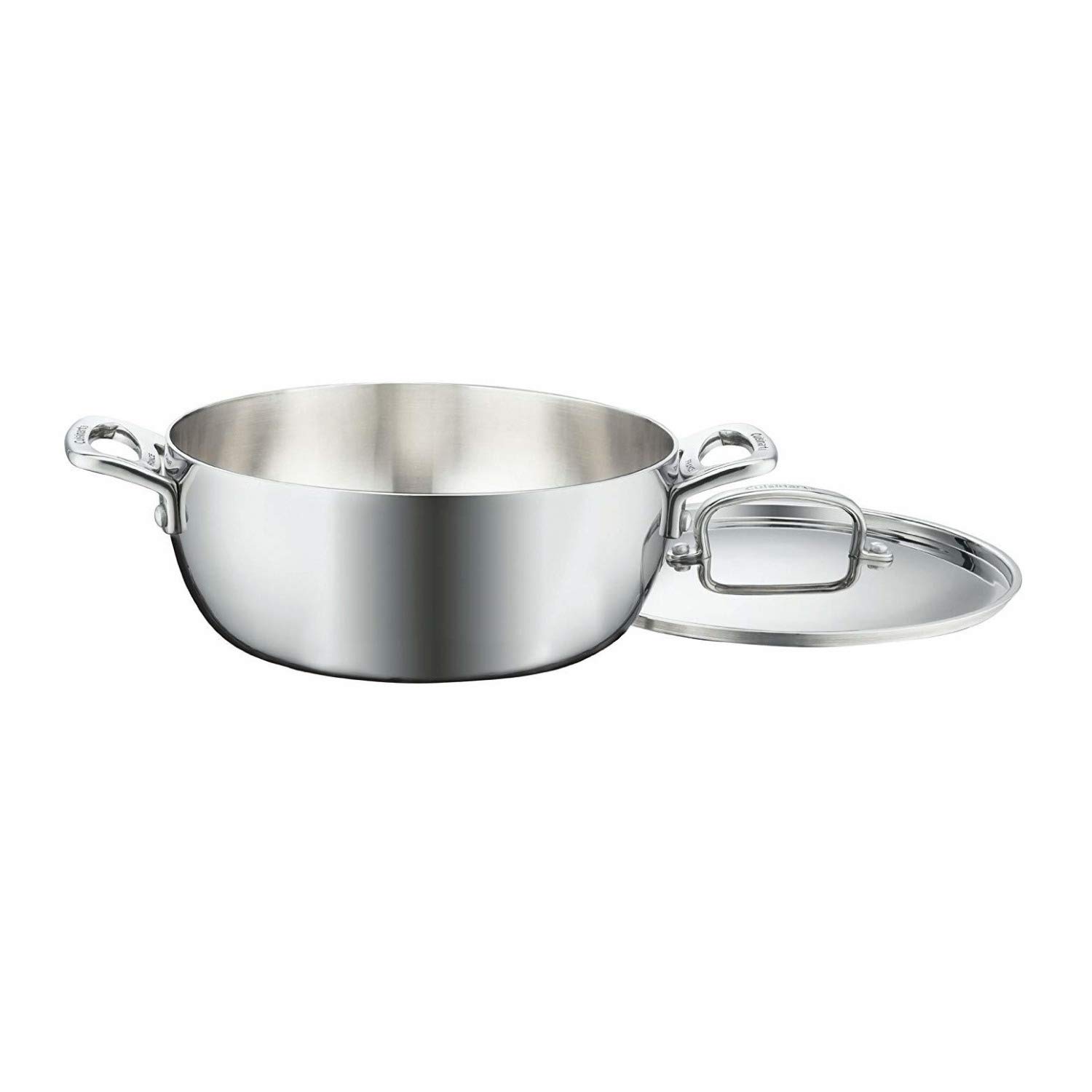 Cuisinart French Classic Tri-Ply Stainless Steel 4.5-Quart Dutch Oven with Lid - Perfect for Braising, Stewing & Slow Cooking at Home