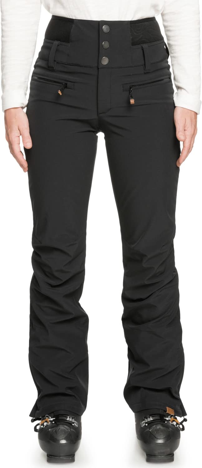 Roxy Women's Rising High Snow Pants - Waterproof Insulated Ski Pants for Winter Sports & Outdoor Activities