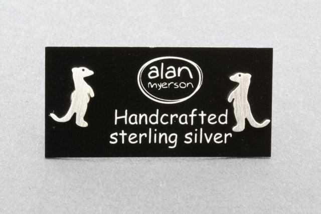 Meerkat Stud Earrings - Sterling Silver Jewelry for Women - Perfect for Casual Wear, Parties & Gifts