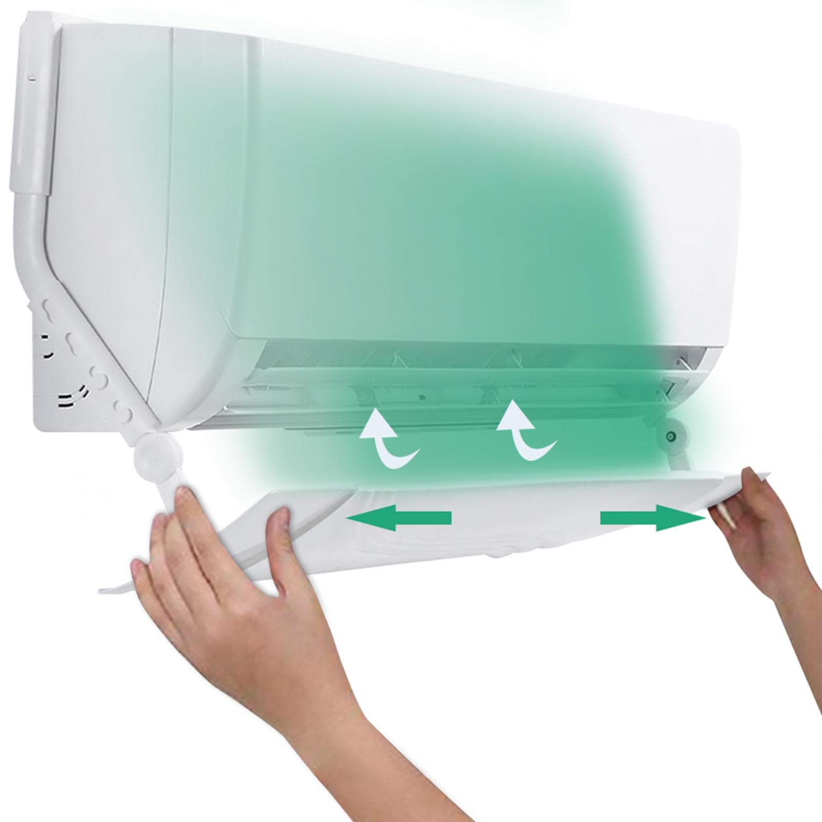 Adjustable Retractable Air Conditioner Air Deflector - Foldable AC Wind Baffle (70-117cm) for Home Cooling | Perfect for Bedroom, Office & Living Room Temperature Control