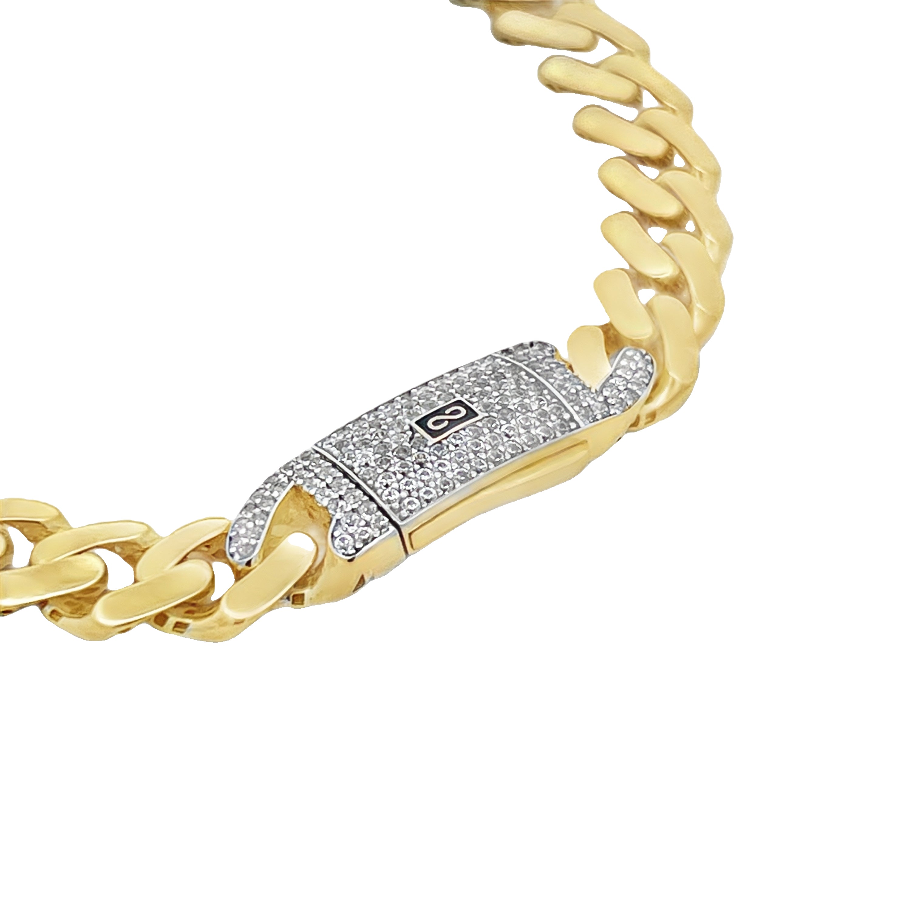 14K Gold Hollow Cuban Link Bracelet for Women - 8MM Monaci Chain, Dainty & Elegant Jewelry Gift for Her | Perfect for Everyday Wear, Parties & Special Occasions
