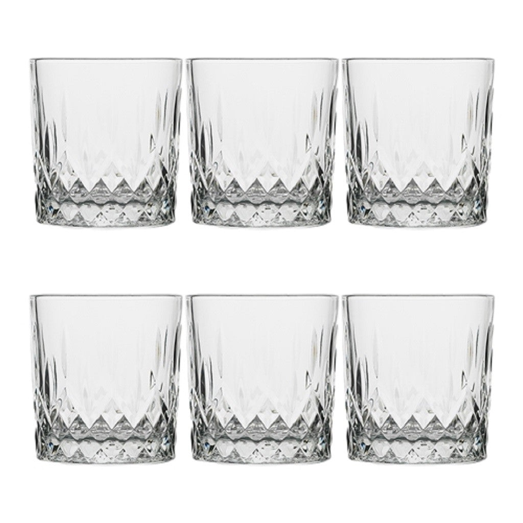 Eco-Friendly Reusable 300ml Glass Tumblers Set of 6 - Perfect for Coffee, Tea, Smoothies & Office/Home Use