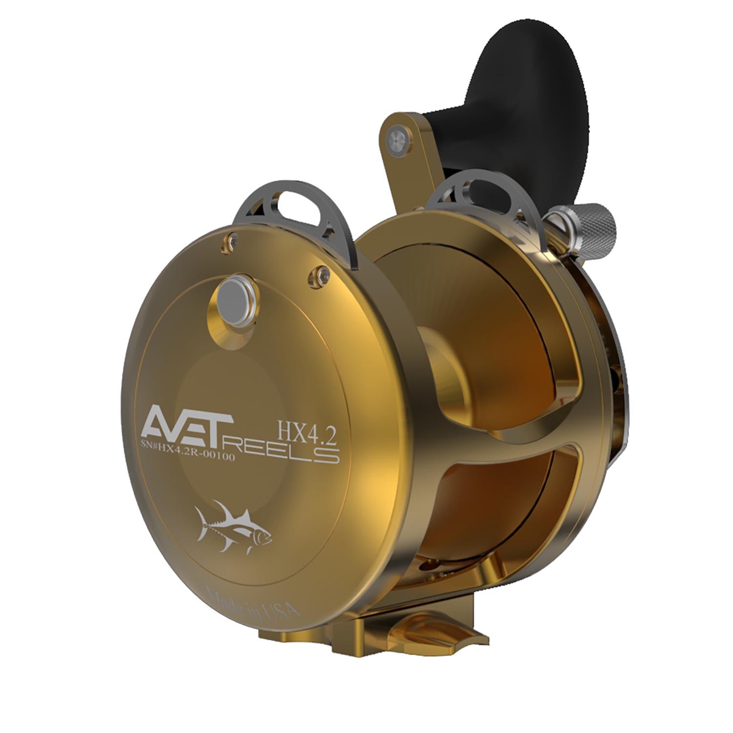 Avet HX 4.2 Single Speed Fishing Reel - Saltwater & Offshore Fishing Gear for Big Game Anglers
