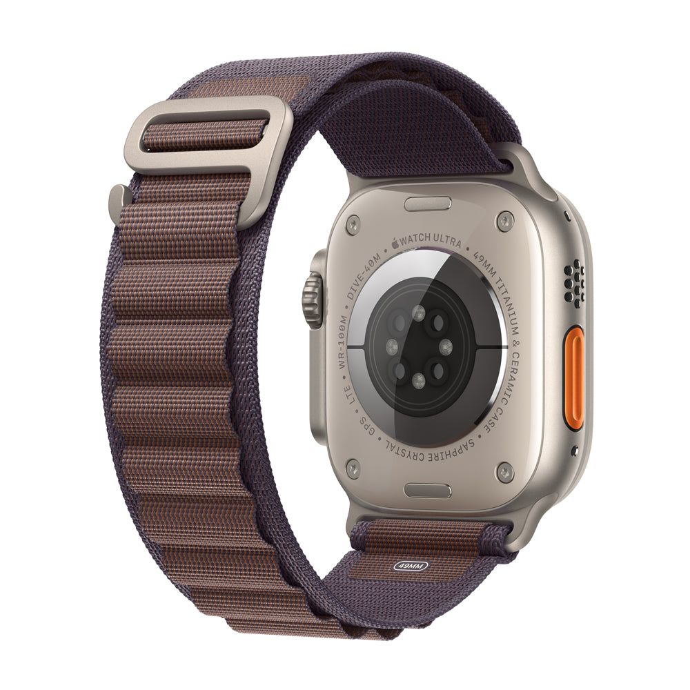 Apple Watch Ultra 2 GPS + Cellular 49mm Titanium Case with Indigo Alpine Loop - Smartwatch for Fitness Tracking, Outdoor Adventures & Daily Wear