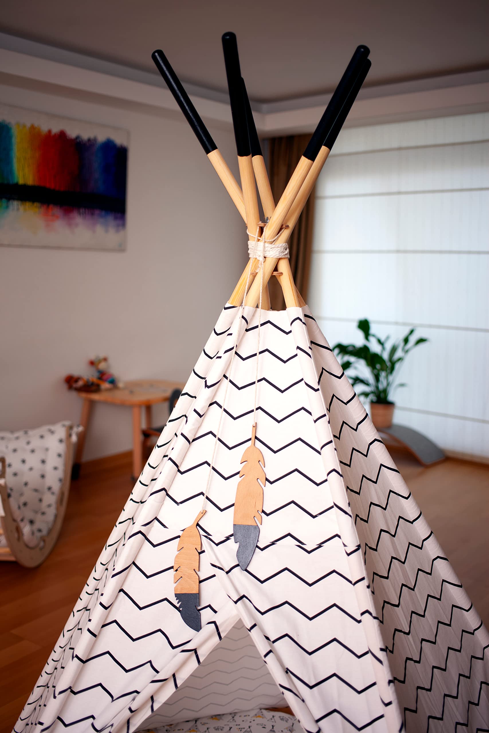 Best Kids Play Tent - Foldable Indoor Teepee Tent with Mat for Toddlers & Children | Playhouse, Sleepover & Dream Tent | Perfect for Bedrooms, Playrooms & Outdoor Adventures