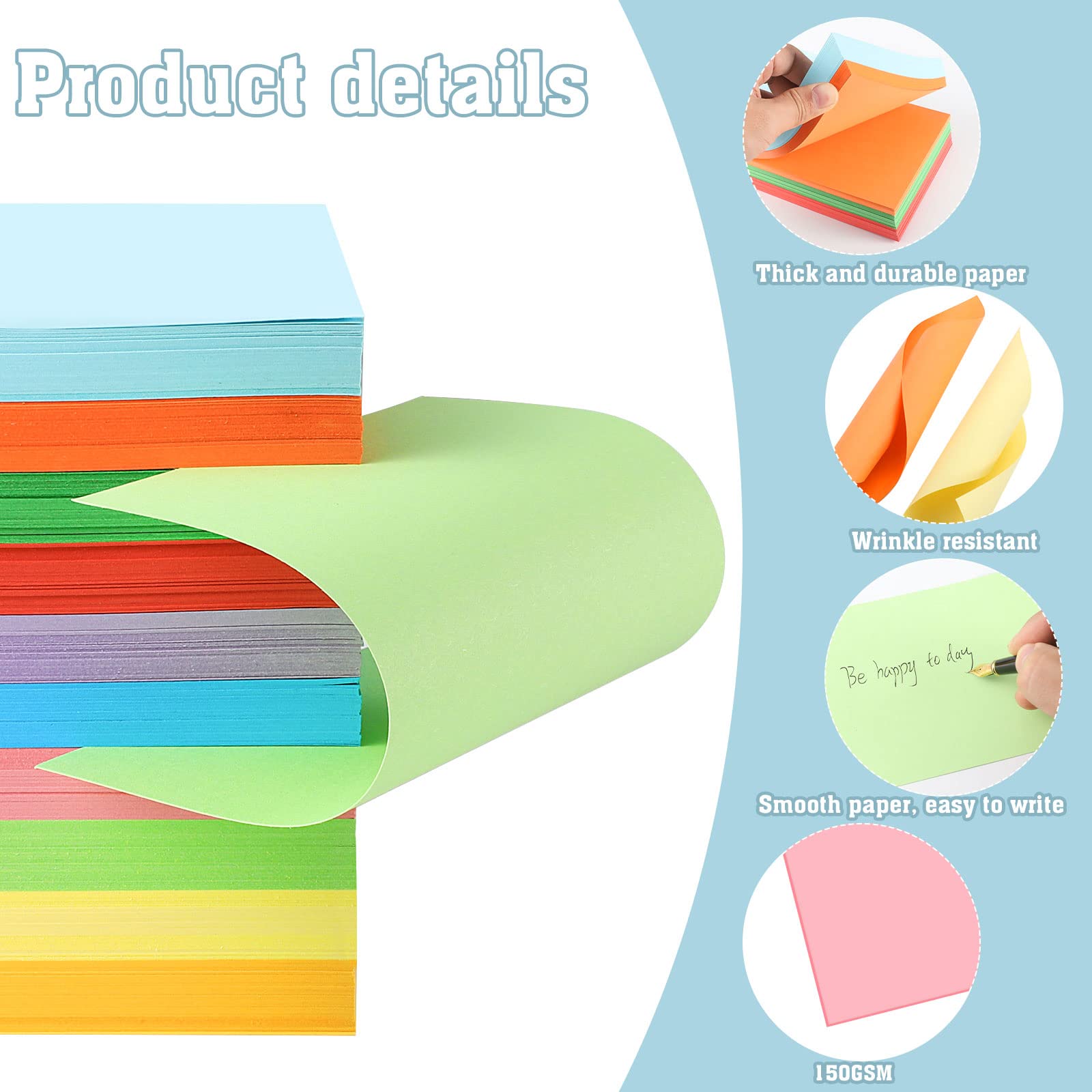 600-Piece Colored Index Cards 4x6 Inch - Blank Flash Cards for Studying, School & Office Supplies - Perfect for Note-Taking, Memorization & Organization