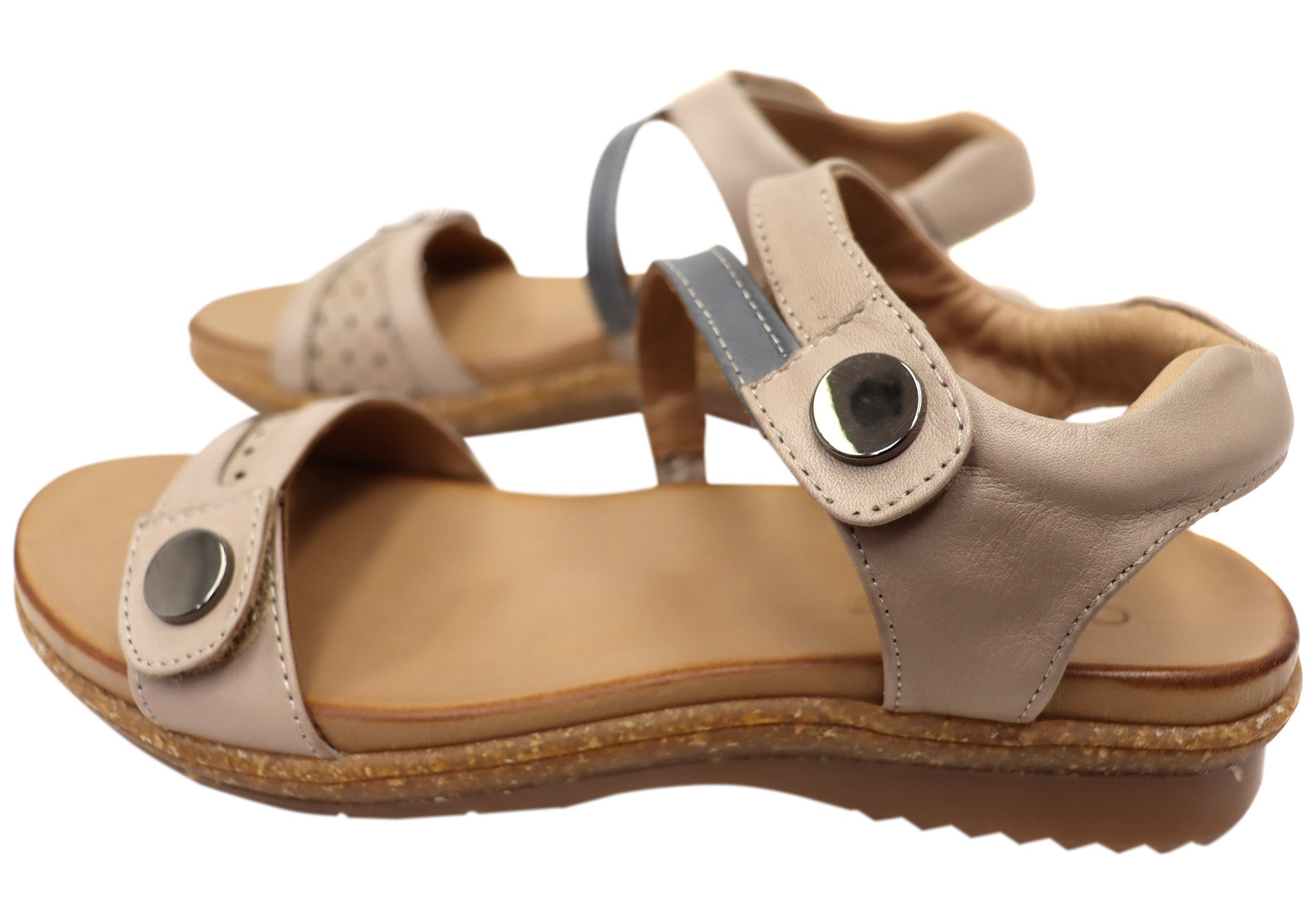 Orizonte Sorrento Women's Comfortable Leather Sandals - European Style Summer Casual Shoes for Beach, Vacation & Daily Wear