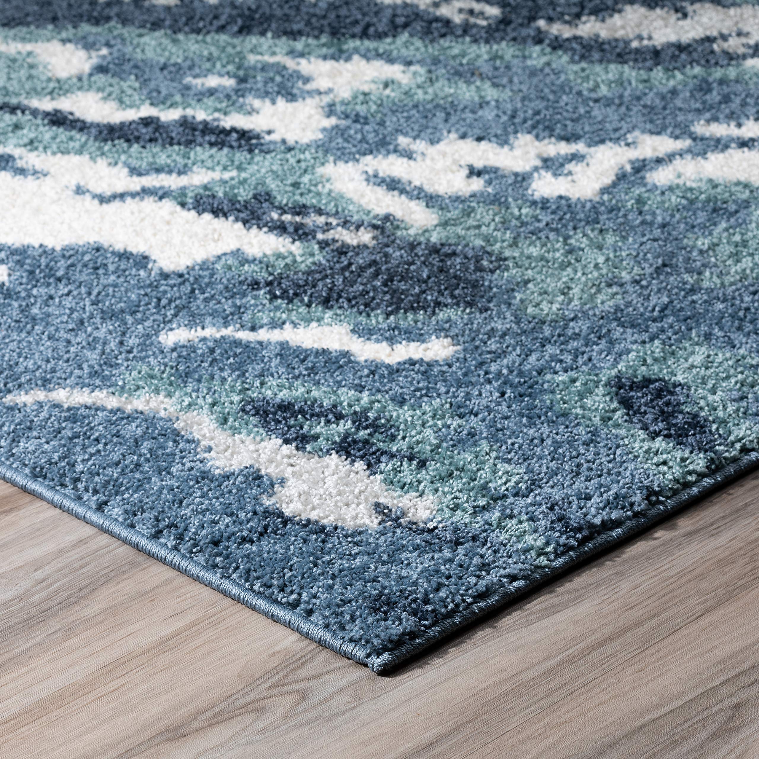 Addison Rugs Reston 8'X10' Blue Area Rug - Soft Modern Living Room Carpet for Bedroom, Dining Room & Home Decor