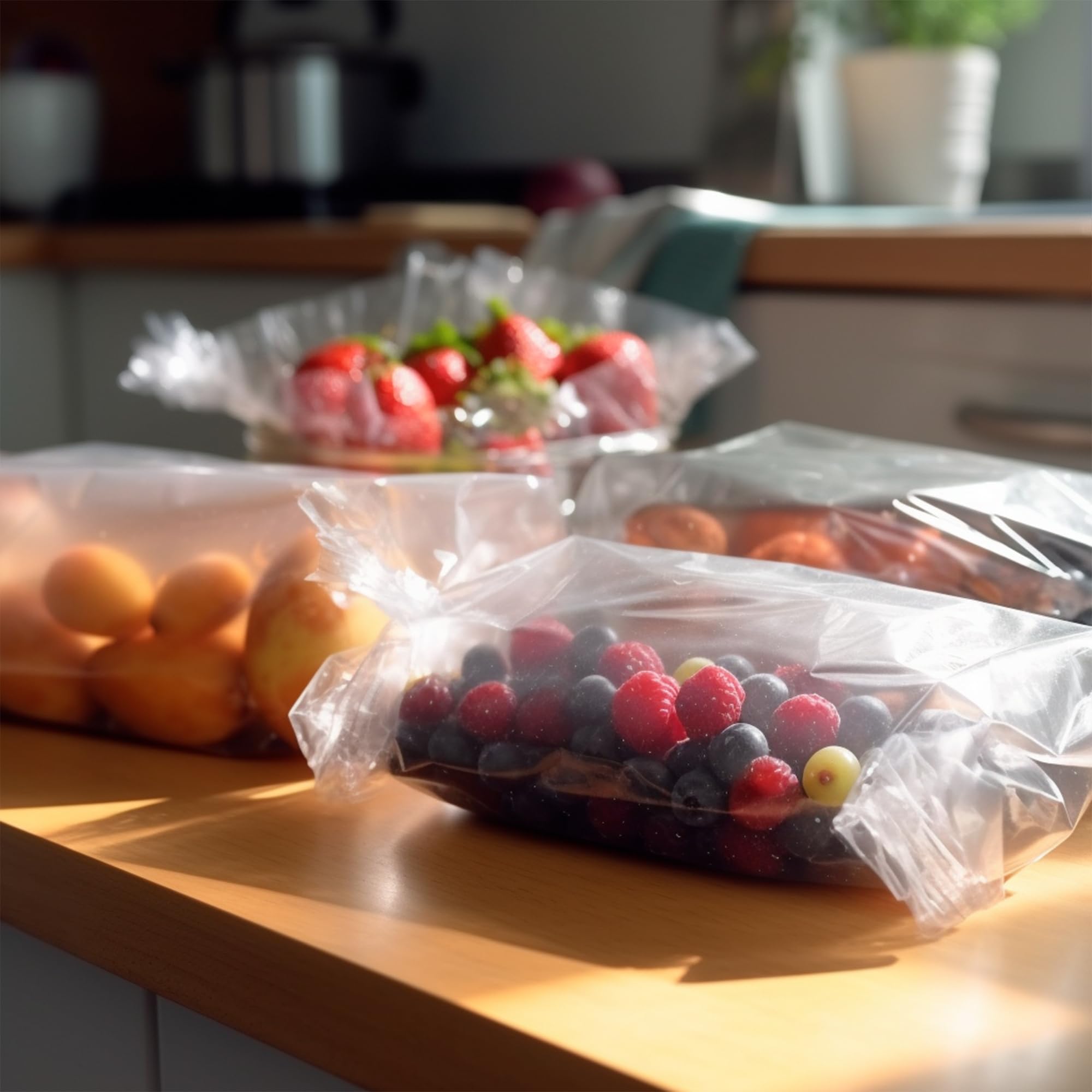 APQ 500-Pack 12x16 Inch Clear Flat Poly Bags - 6 Mil Ultra Thick Open Top Plastic Bags for Storage & Shipping | Perfect for Industrial Use, Food Service, Healthcare & Retail Packaging