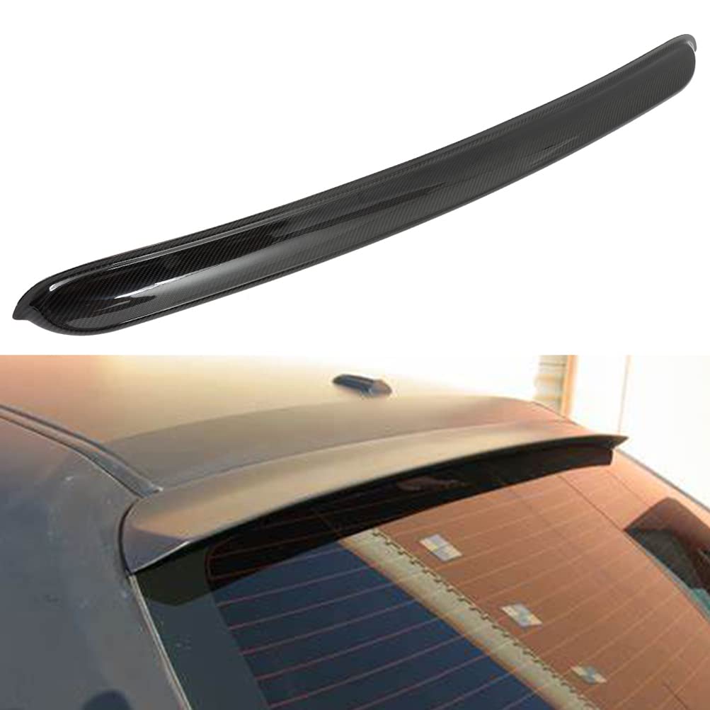 Carbon Fiber Rear Roof Spoiler for Dodge Challenger 2008-2021 - Glossy Black Rear Window Roof Top Spoiler Wing - Enhances Aerodynamics & Sporty Look for Street Racing & Car Shows
