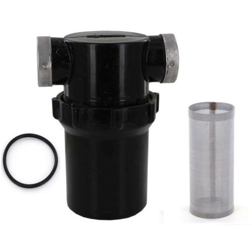 Hypro 3350-0058A Polypropylene Line Strainer with 1700-0092 O-Ring & 3800-0040 20 Mesh Screen - 3-Piece Filtration Bundle for Water Treatment, Irrigation Systems, and Industrial Fluid Filtration