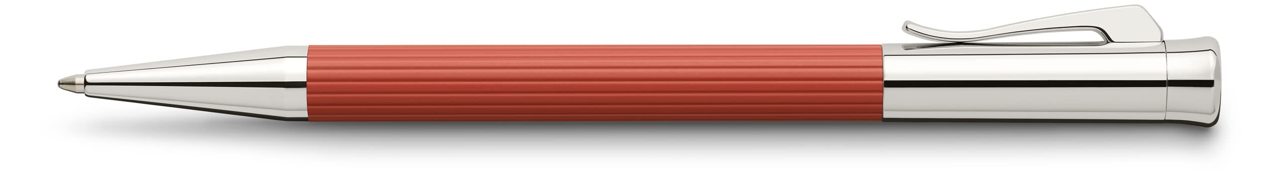 Graf von Faber-Castell Tamitio India Red Ballpoint Pen - Black Ink 0.5mm Refill | Premium Writing Instrument for Business, Gifts & Luxury Collectors