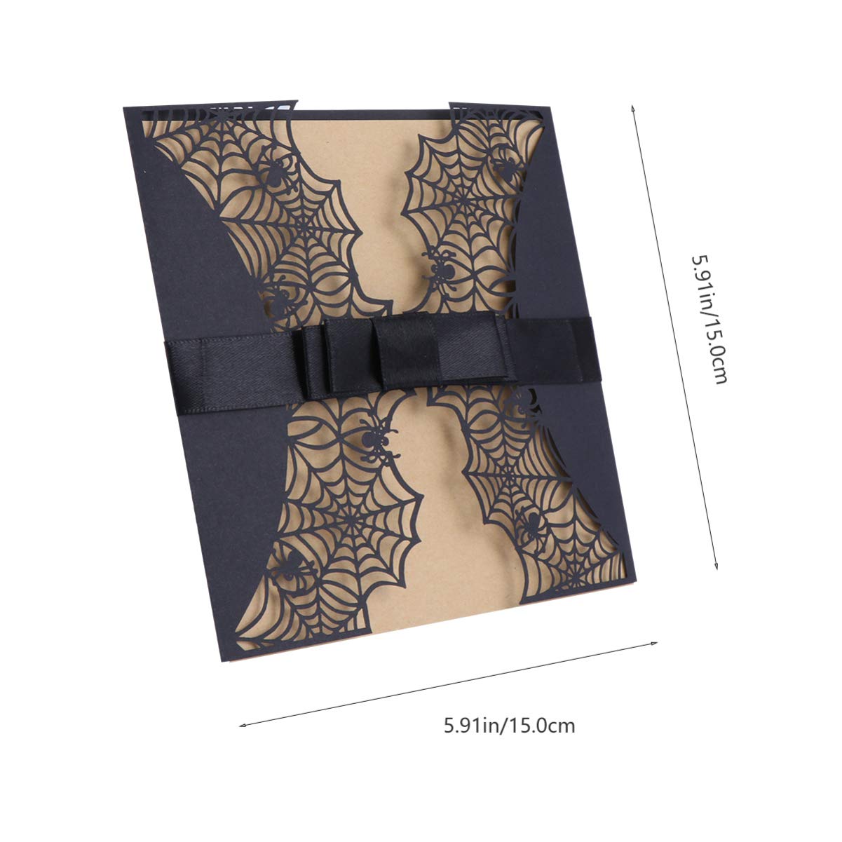 UKCOCO 10-Pack Halloween Spider Web Greeting Cards - Blank Invitations for Halloween Party, Birthday, Wedding (Includes Romantic Red Envelope) - Perfect for Spooky Celebrations, Themed Events & DIY Crafting