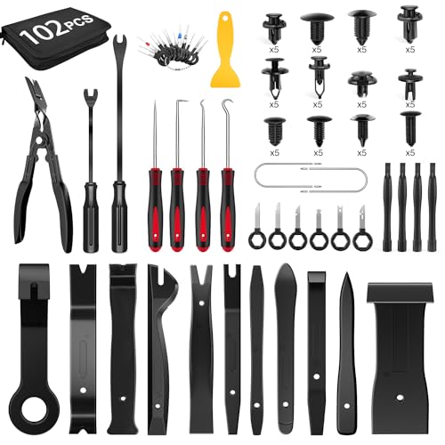 102Pcs Clips+ Remover Black