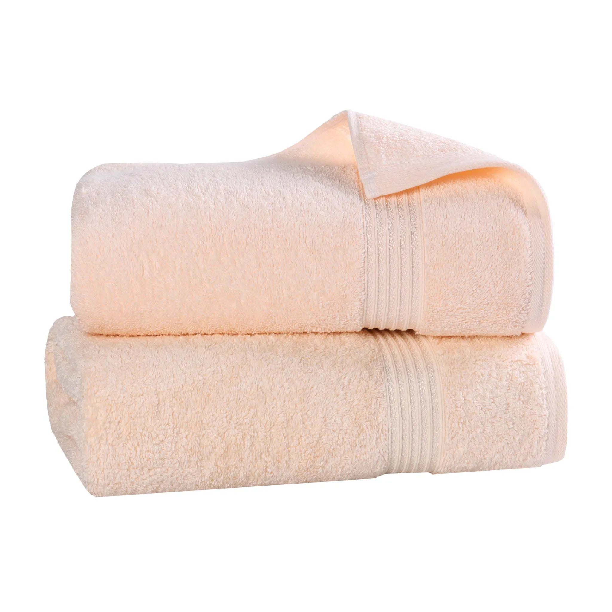 Premium Heritage Egyptian Cotton Bath Towel Set of 2 - Ultra Soft, Highly Absorbent & Quick Dry - Luxury Spa & Bathroom Essentials for Home & Hotel Use