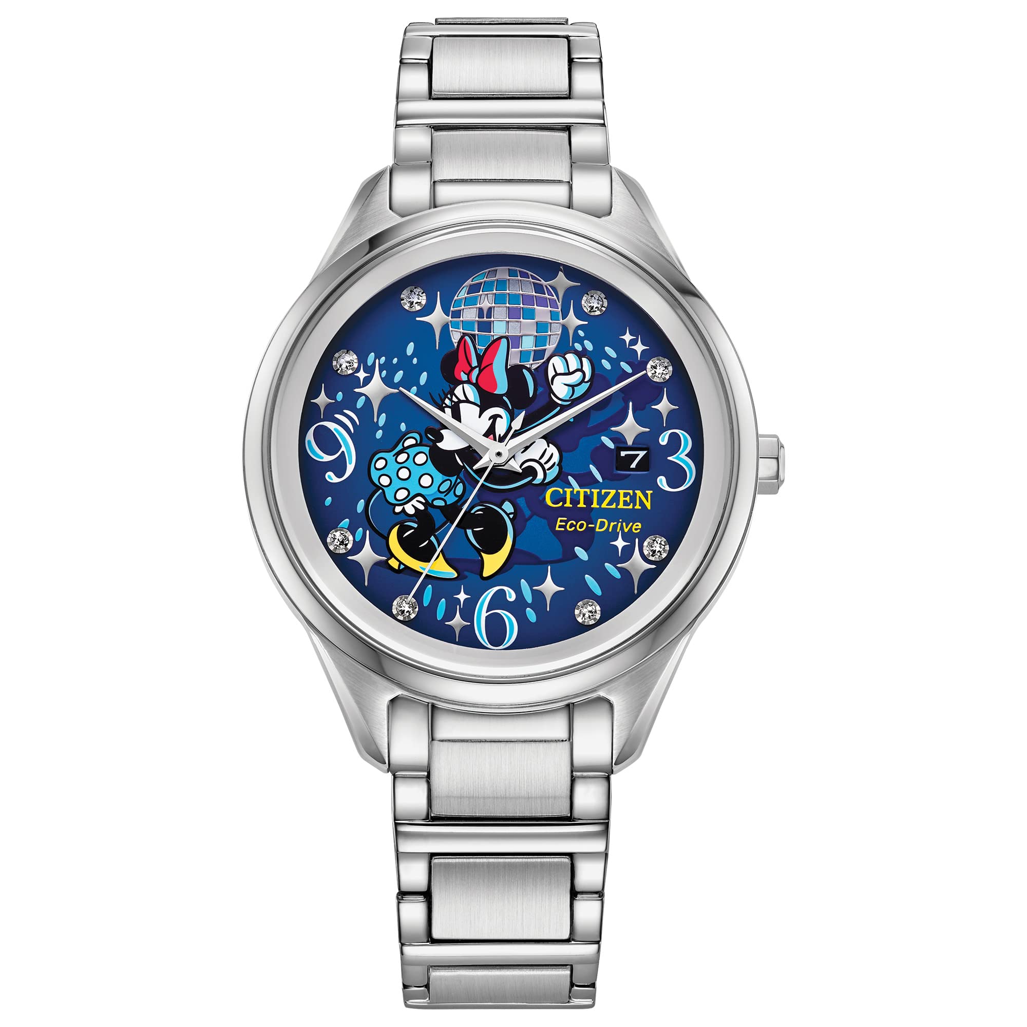 Citizen Women's Eco-Drive Dancing Minnie Mouse Watch - Elegant Disney-Inspired Timepiece for Everyday Wear & Special Occasions