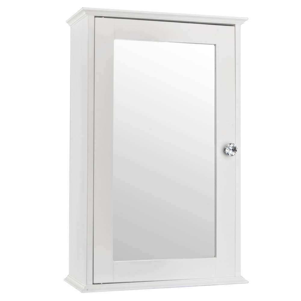 Wall Mounted Medicine Cabinet with Mirror - Bathroom Storage Organizer, White - Perfect for Small Bathrooms & Vanities