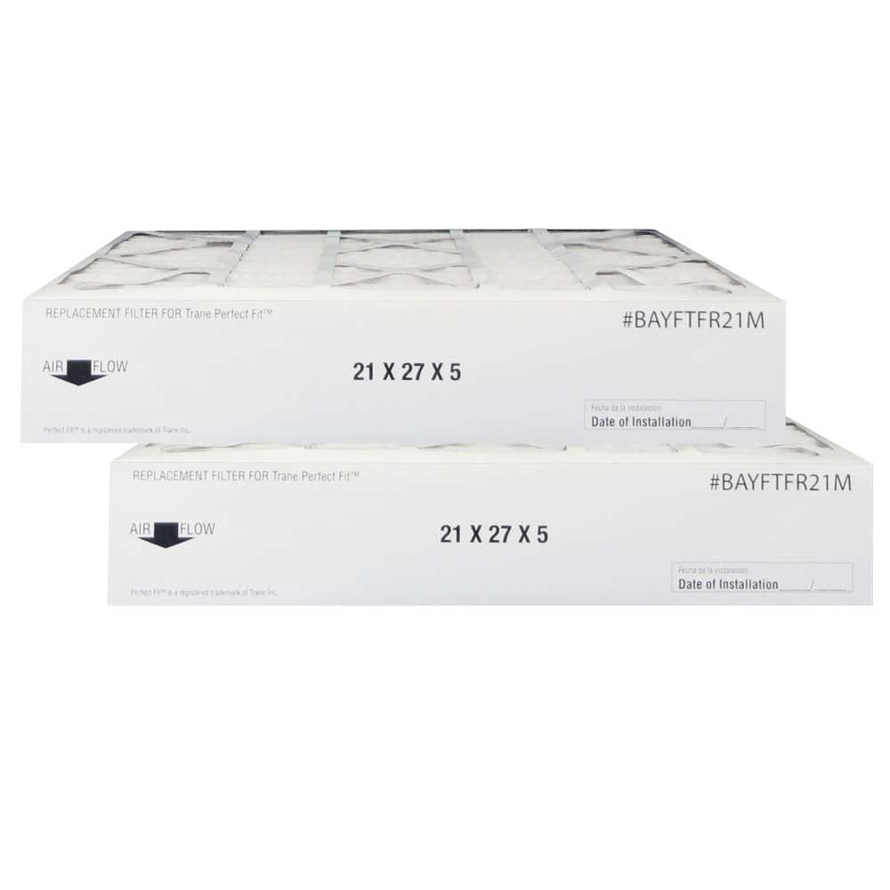 Atomic BAYFTFR21M 21x27x5 MERV 13 Trane Replacement Furnace Air Filter - 2 Pack for Home HVAC System & Allergy Relief