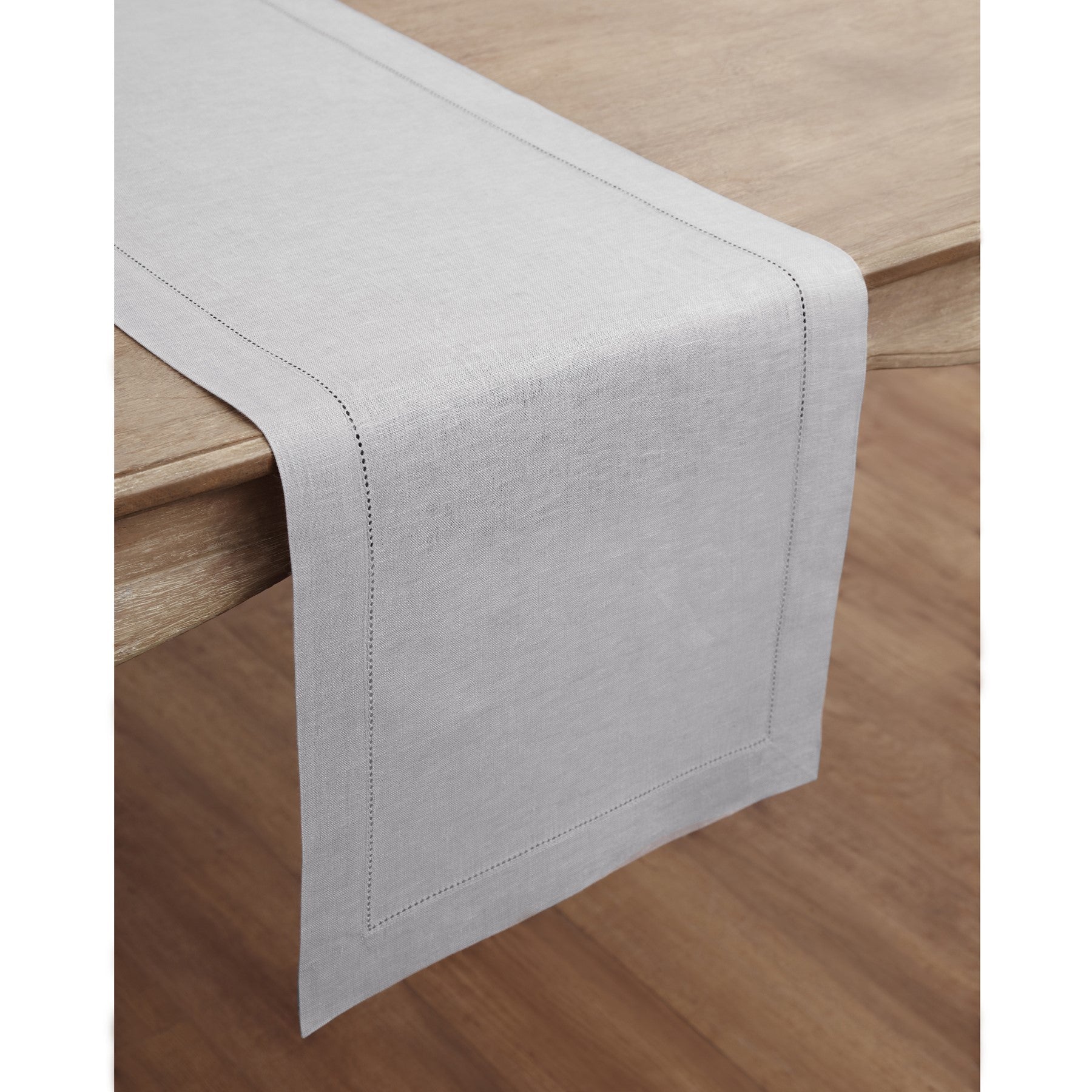 Elegant Classic Hemstitch Table Runner - 12x72 Inch White Linen Table Decor for Dining Room, Wedding & Holiday Parties - Perfect for Farmhouse, Rustic & Boho Home Decor