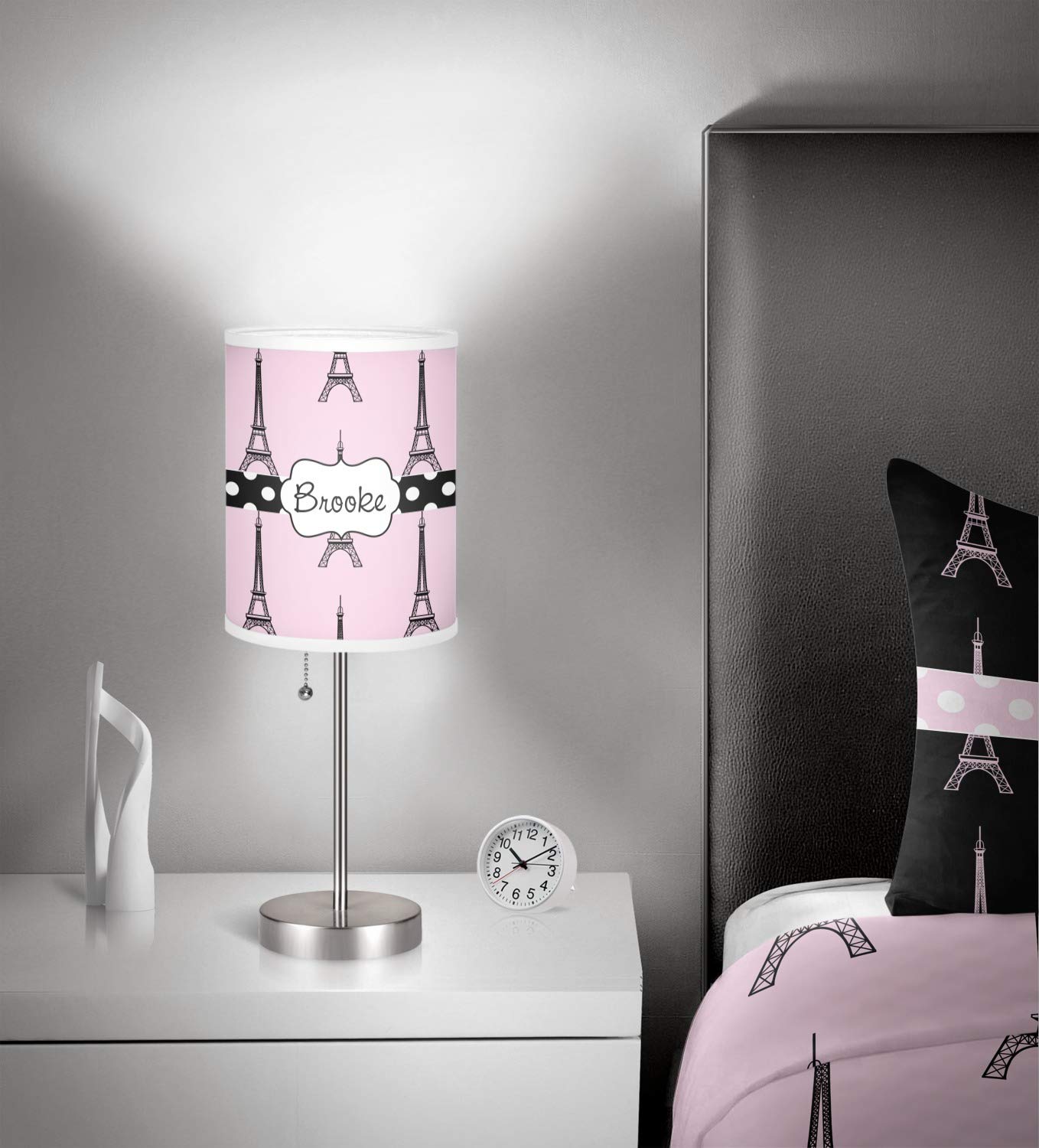 Personalized Eiffel Tower Toddler Bedding Set with Pillowcase - Paris Themed Nursery Decor for Girls & Boys - Perfect for Baby Cribs, Toddler Beds & Nursery Rooms