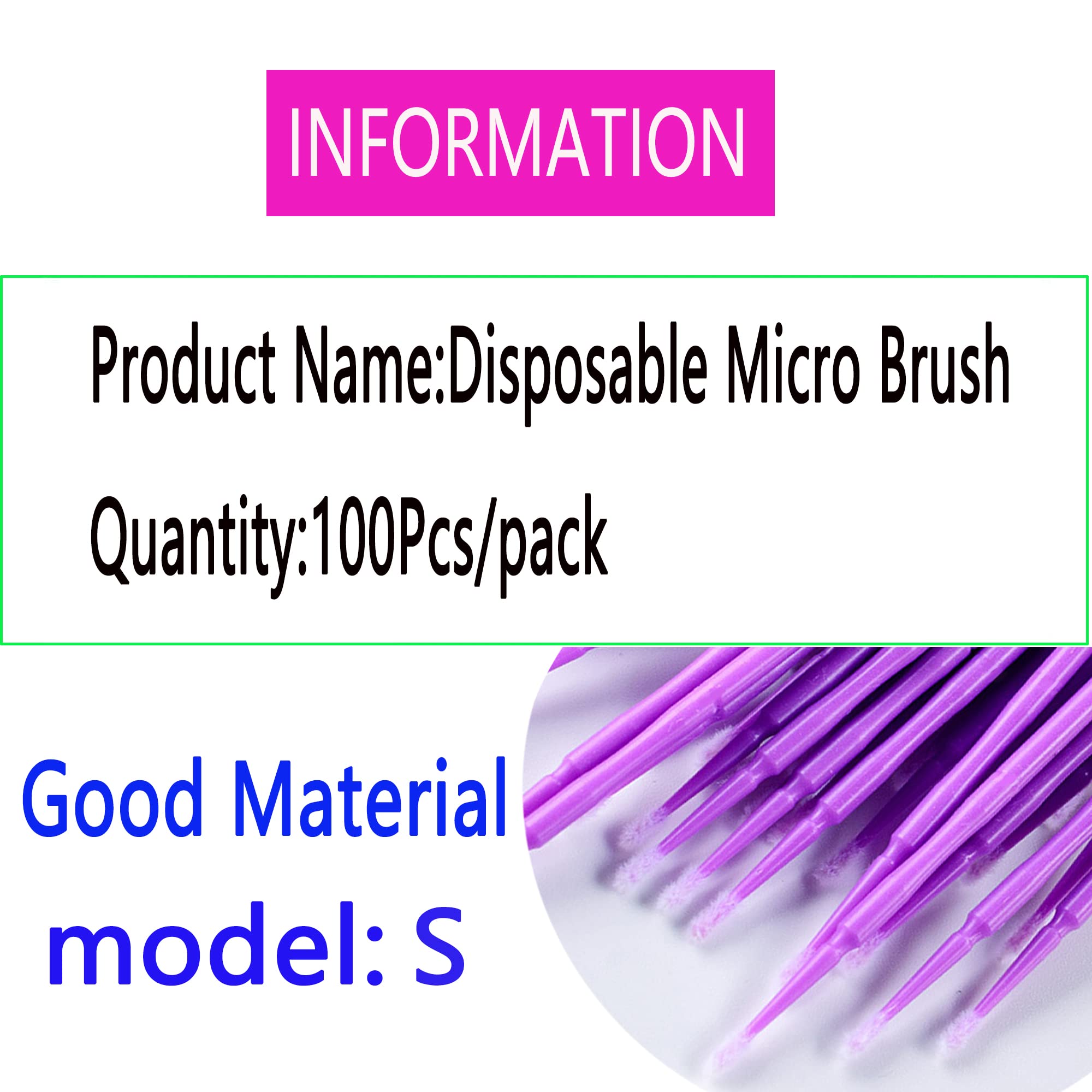 100 Pcs Fine Tip Touch Up Paint Brushes - 1.5mm Purple Micro Brushes for Automotive Paint Chip Repair, Nail Art, Model Painting & Precision Detailing | Perfect for Car Scratch Fix, Crafts & Miniature Projects