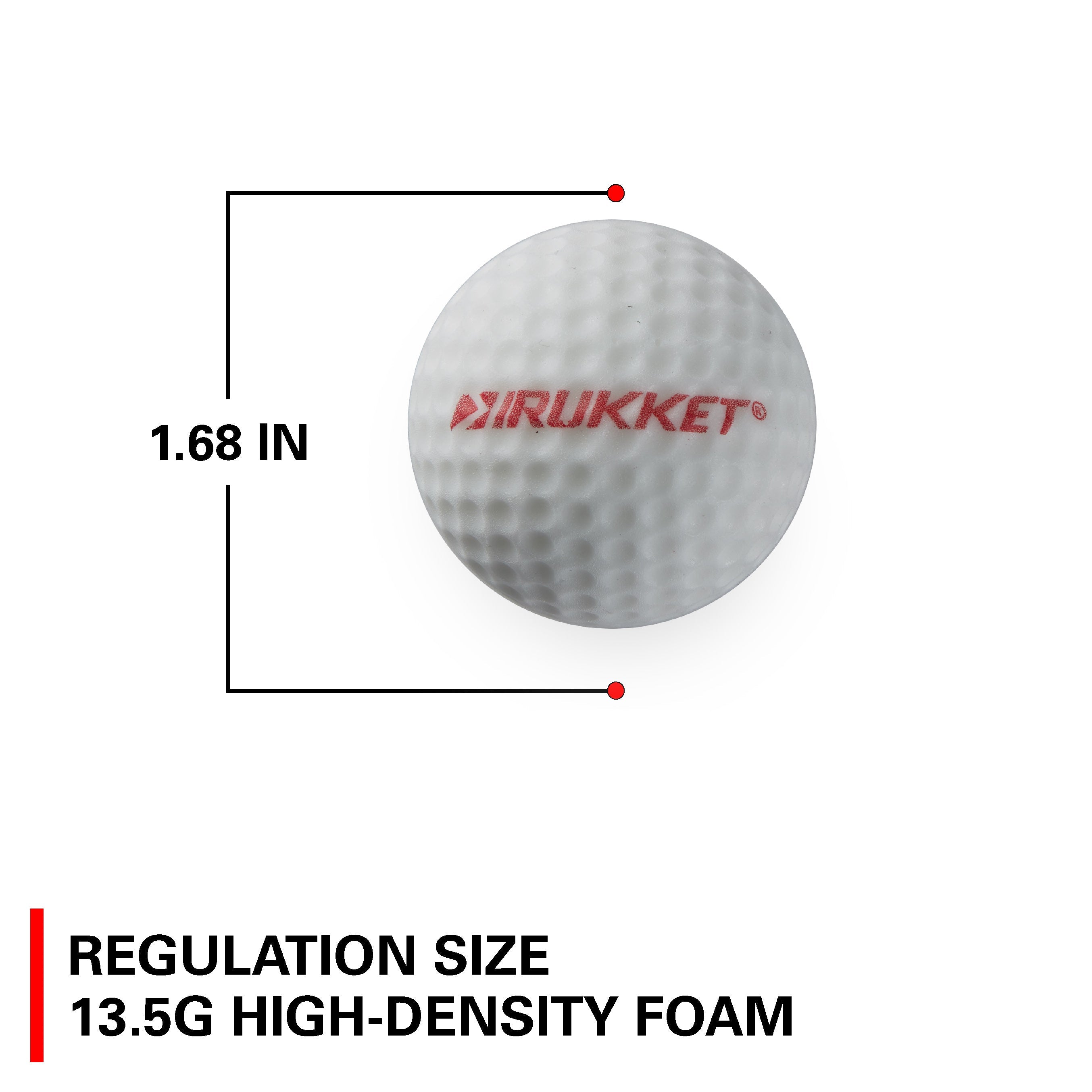 Tru Spin™ Foam Practice Golf Balls - Realistic Feel & Indoor/Outdoor Training - Perfect for Backyard, Driving Range & Home Golf Practice