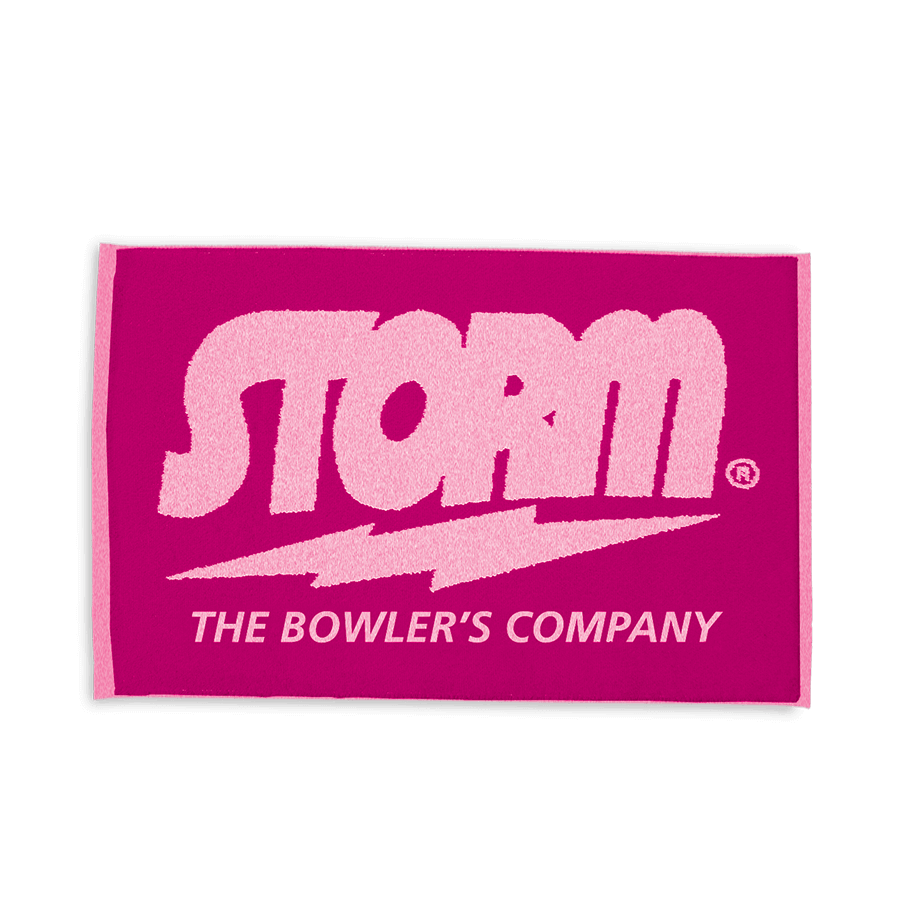 Storm Think Pink Woven Bowling Towel - Premium Absorbent Microfiber for Bowling Balls & Shoes - Perfect for League Play & Tournament Use
