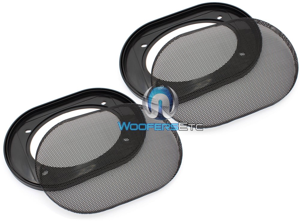 4x6 Inch Universal Steel Mesh Speaker Grills - Durable Pair for Home Theater, Car Audio & Studio Monitors