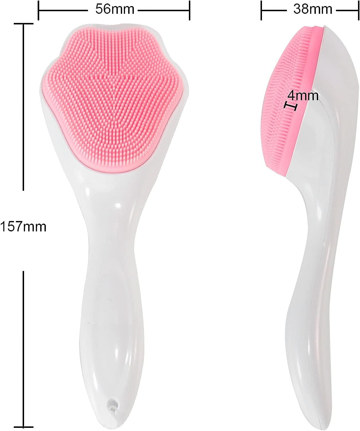 GREEMITO Soft Silicone Face Cleansing Brush - Manual Waterproof Face Scrubber & Skin Care Tool for Deep Cleaning | Exfoliating & Makeup Removal | Perfect for Daily Skincare Routine & Travel (Multi-Color)