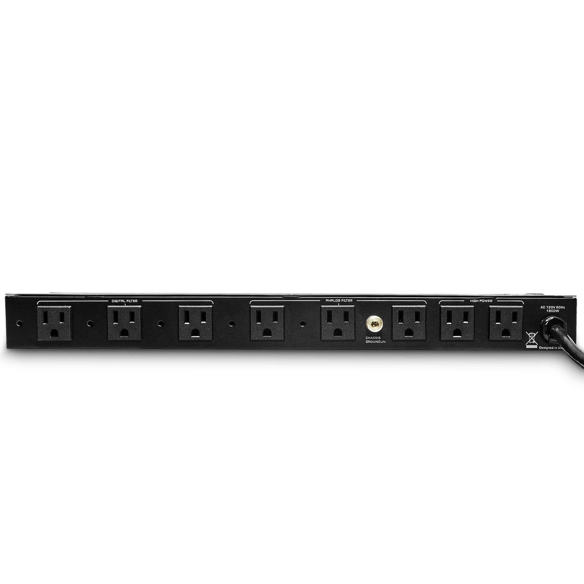 PMX-1100 Power Conditioner & Surge Protector with 10 Outlets, 3 Zones, 15A & USB Charger - Perfect for Home Theater, Studio Equipment & Office Electronics Protection