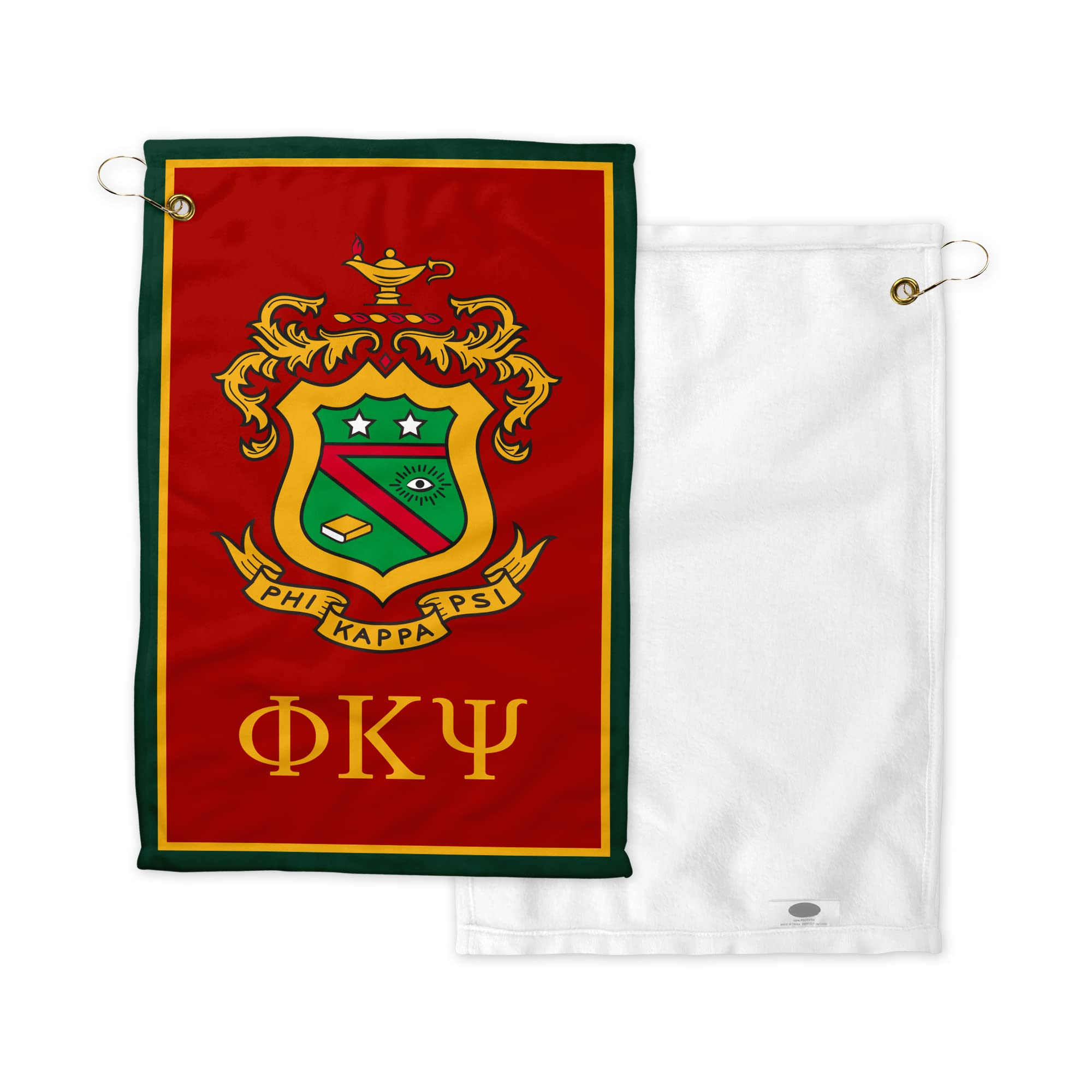 Phi Kappa Psi Microfiber Towel 11x18 Inches - Quick Dry Face & Sports Towel for Gym, Golf, Travel | Fraternity Gift for College Students & Alumni