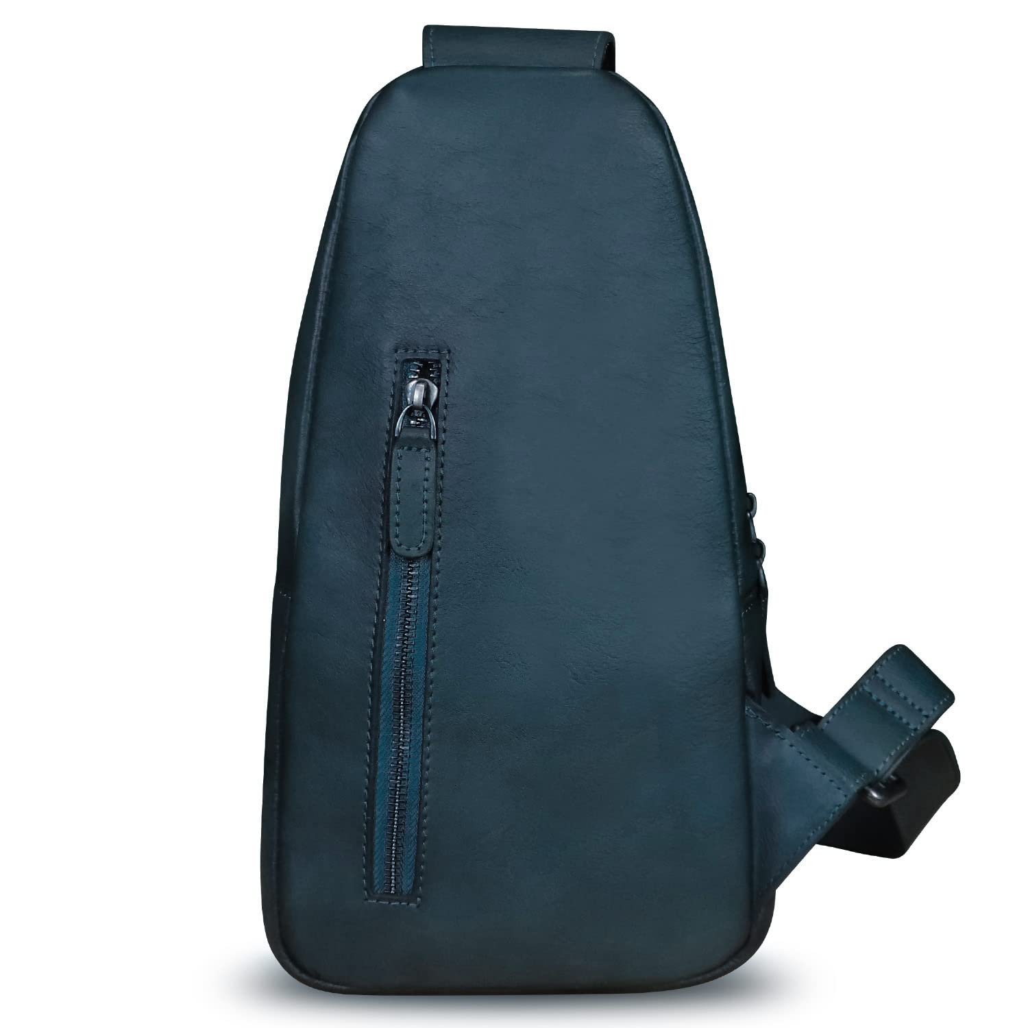 Premium Genuine Leather Sling Bag for Men & Women - Durable Crossbody Shoulder Backpack Chest Purse - Perfect for Travel, Work, and Everyday Use