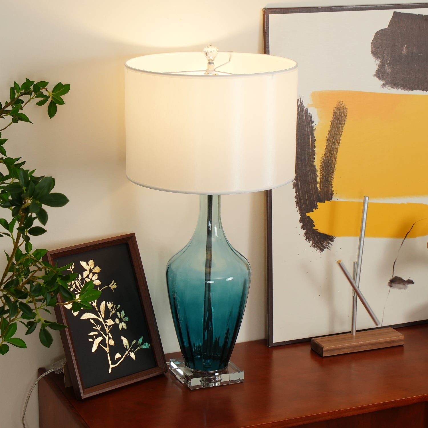 Hagano Modern Table Lamp - Adjustable LED Desk Light for Home Office, Bedroom & Living Room - Perfect for Reading, Working & Decor