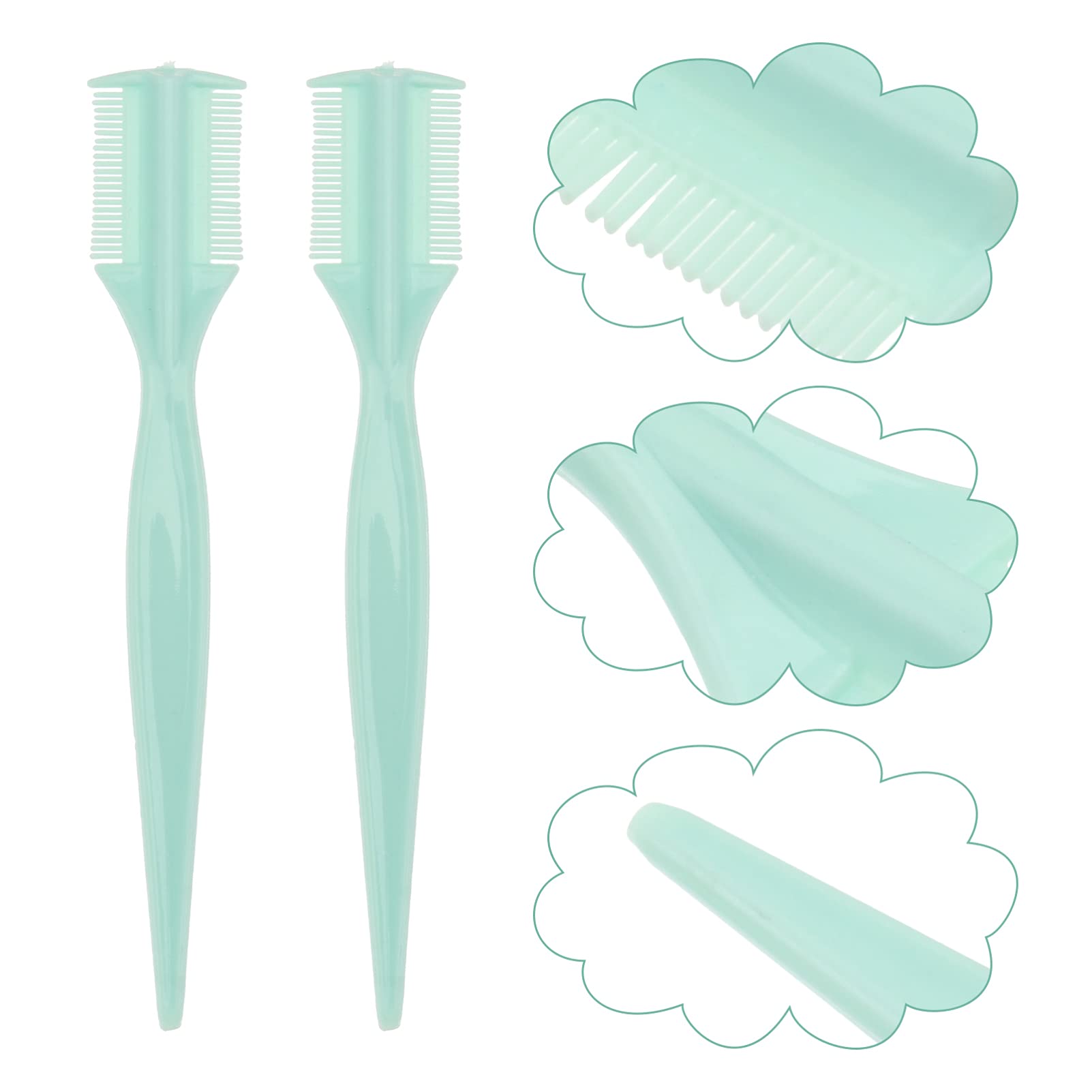 50pcs Professional Eyebrow Comb & Angled Makeup Brush Set - Lash Wands, Mascara Applicator, Brow Comb & Lash Extension Tools (Plastic/ABS) for Perfect Eyebrow Shaping & Eyelash Styling - Ideal for Salon, Home Makeup & Professional Beauty Kits