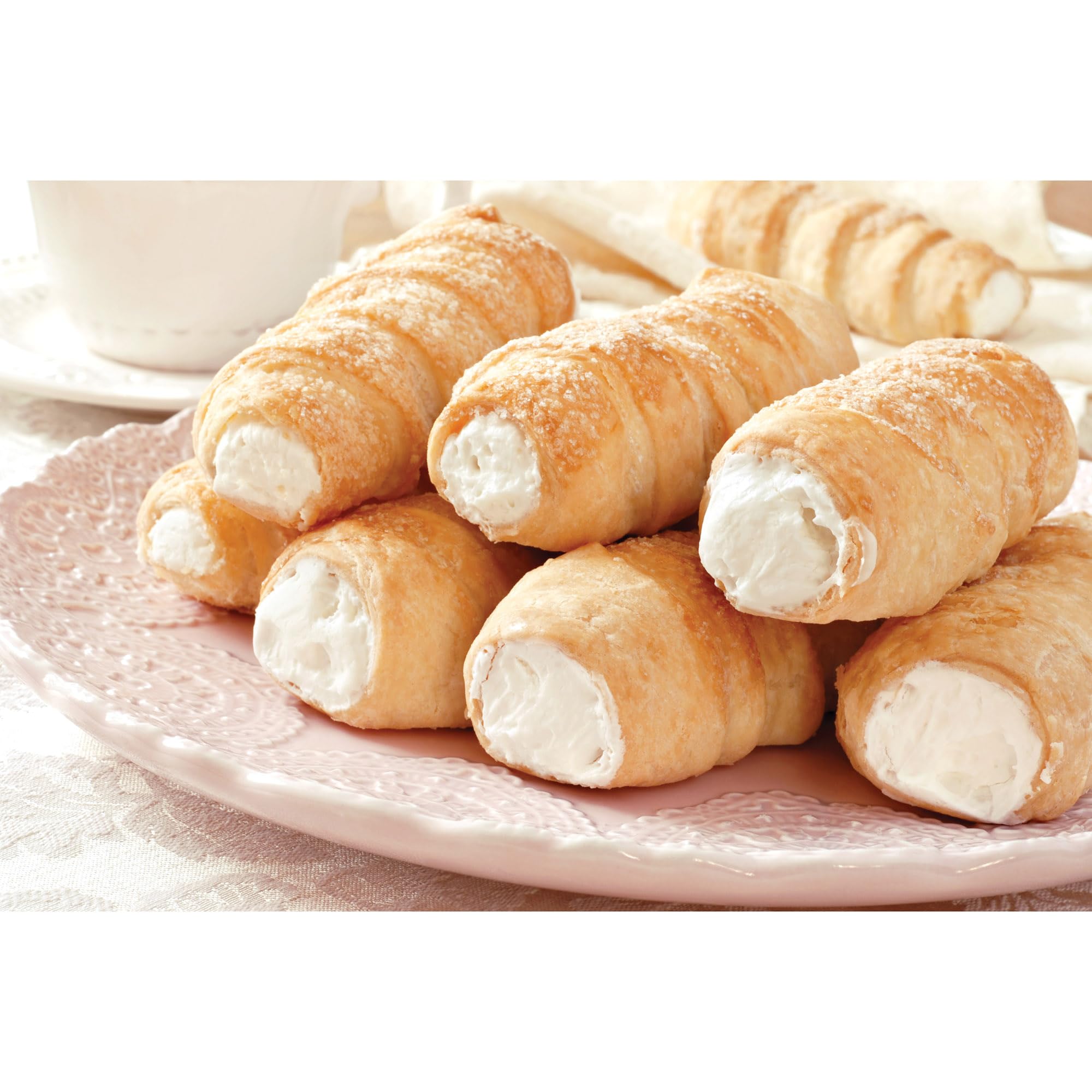 Fantes Mini Cannoli Maker Forms - Set of 4 Stainless Steel Italian Pastry Tubes - Authentic Italian Market Original Since 1906 - Perfect for Making Homemade Cannoli, Cream Puffs & Desserts