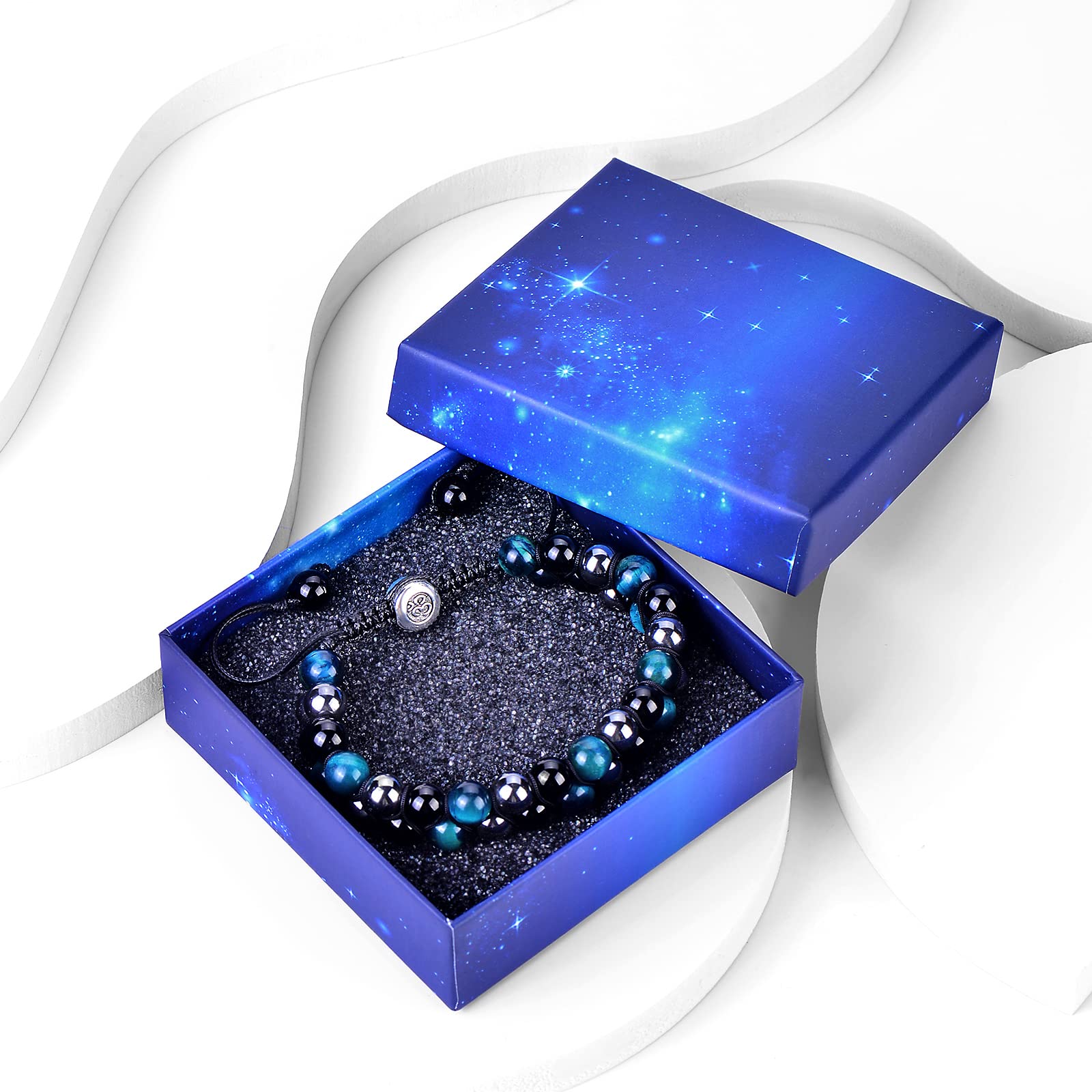 Evil Eye Protection Bracelet for Men & Women - Beaded Crystal Bracelet Brings Luck, Prosperity & Happiness - Perfect for Gifts, Meditation & Spiritual Healing