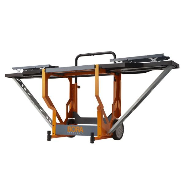 BORA Portacube STR Miter Saw Workstation - Portable Cutting Station for Woodworking Projects | Perfect for Job Sites & DIY Workshops