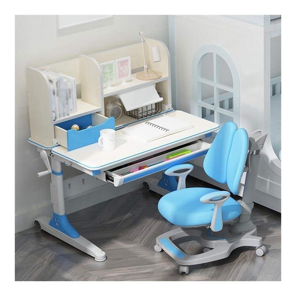 Adjustable Height Kids Desk and Chair Set - Study Table for Children & Teens, Perfect for Writing, Reading, Drawing - Ideal for Home Schooling & Bedroom Study Space