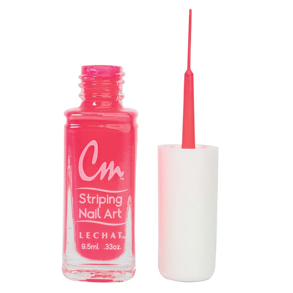 CM Nail Art - Hot Pink Press on Nails | Long Lasting Fake Nails for Women | Perfect for Parties, Weddings & Special Occasions