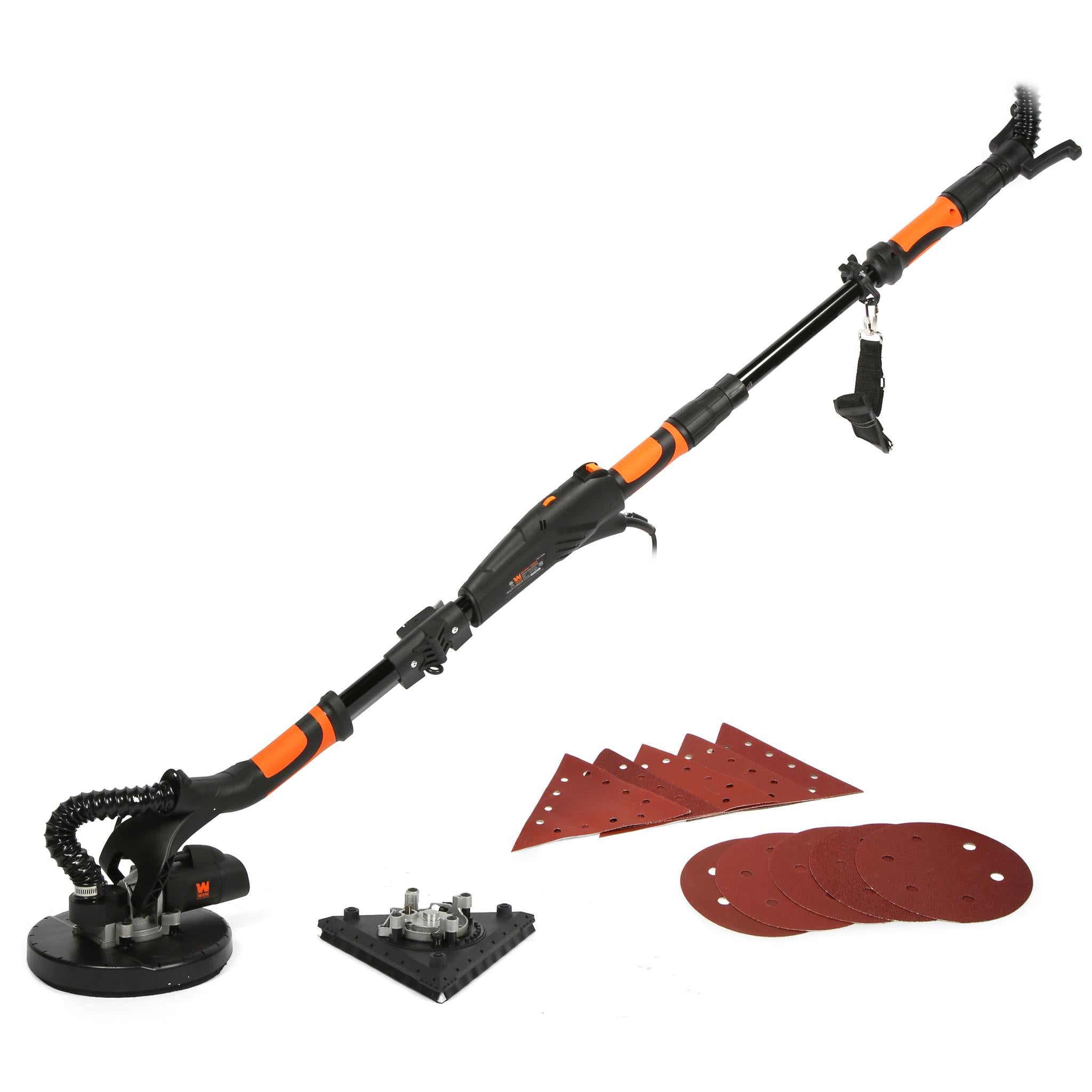WEN DW5084 5 Amp 2-in-1 Variable Speed Drywall Sander with Dual Head & 15ft Dust Hose - Perfect for Drywall Repair, Sanding Walls & Ceilings, DIY Home Renovation Projects