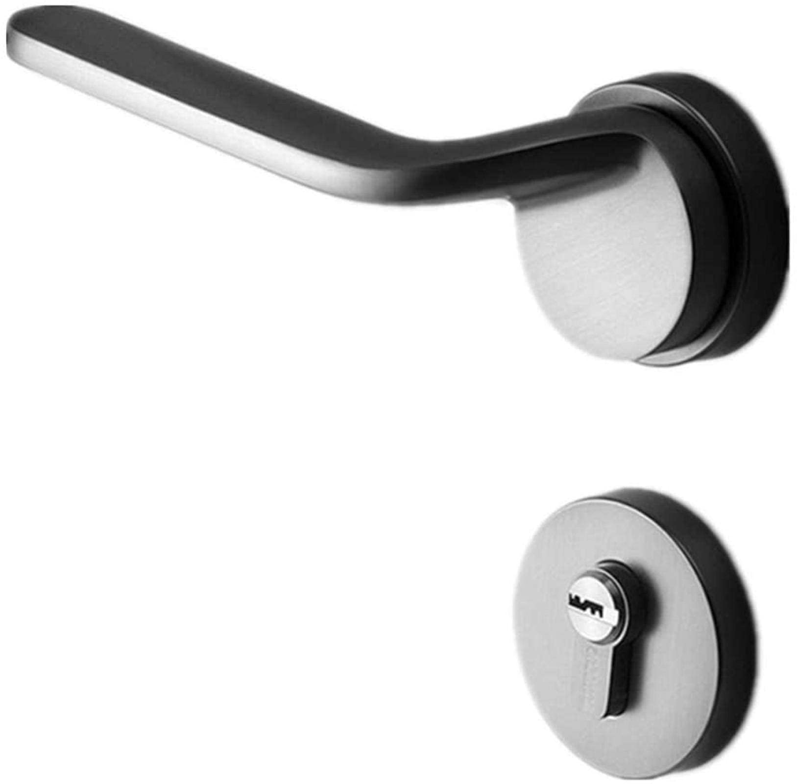 FMOGE Zinc Alloy Interior Door Lock Handle Set - Durable Home Furniture Hardware for Bedroom, Bathroom & Office Doors