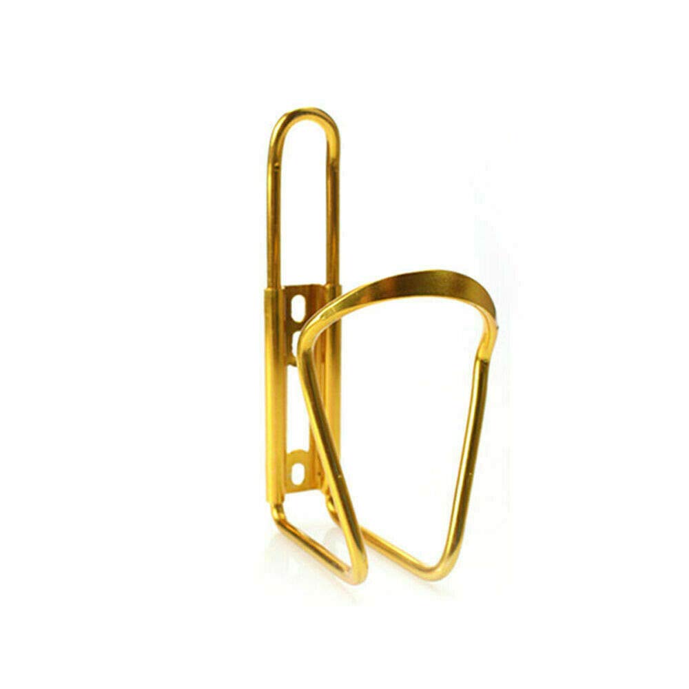 MASAT Lightweight Aluminum Water Bottle Cage for MTB & Bicycle - Durable Alloy Bike Bottle Holder Bracket (Gold) - Perfect for Mountain Biking, Road Cycling & Outdoor Adventures
