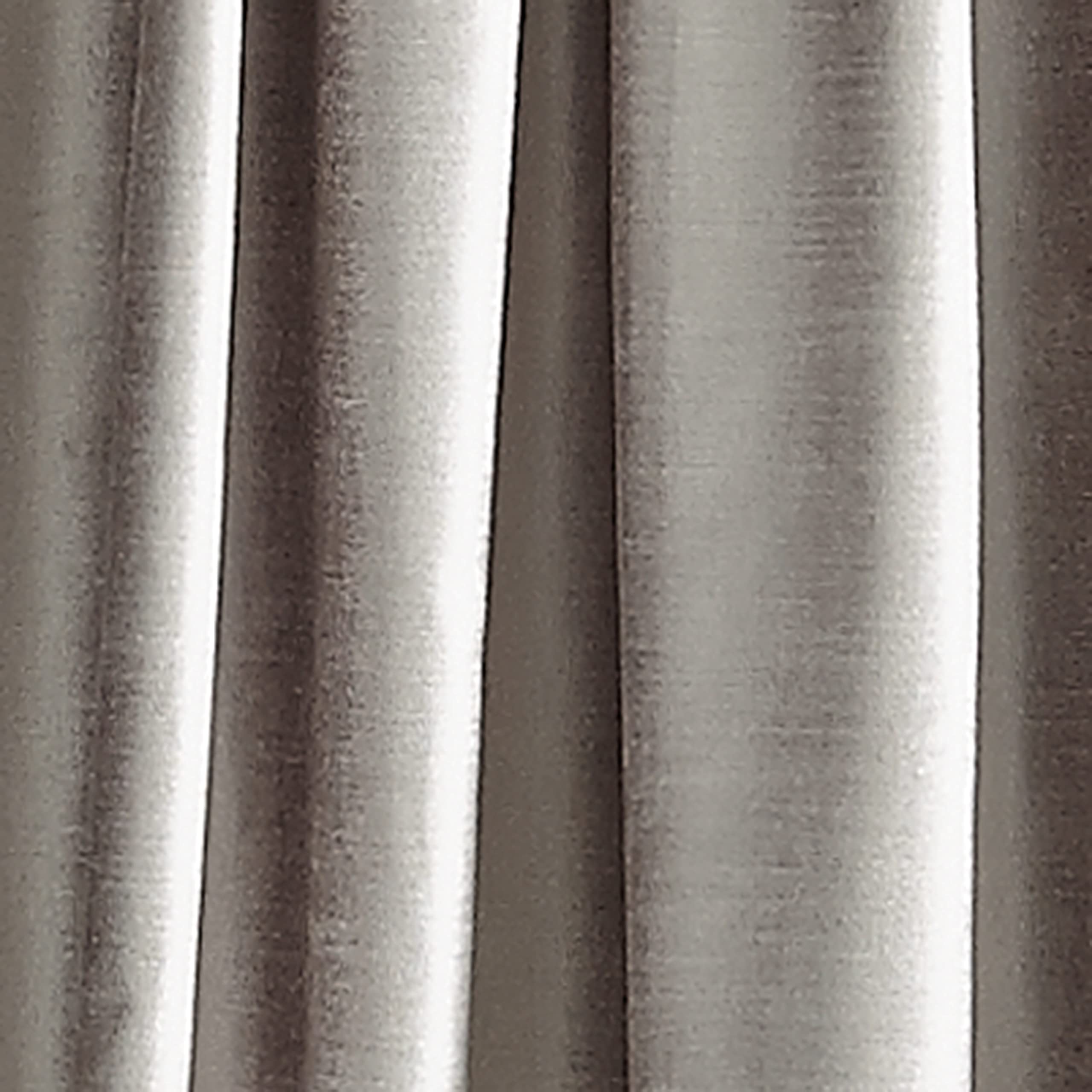 DKNY Modern Knotted Velvet Lined Curtain Panels - Set of 2, 84 Inch Silver Blackout Drapes for Living Room & Bedroom - Thermal Insulated Window Treatments for Home Decor