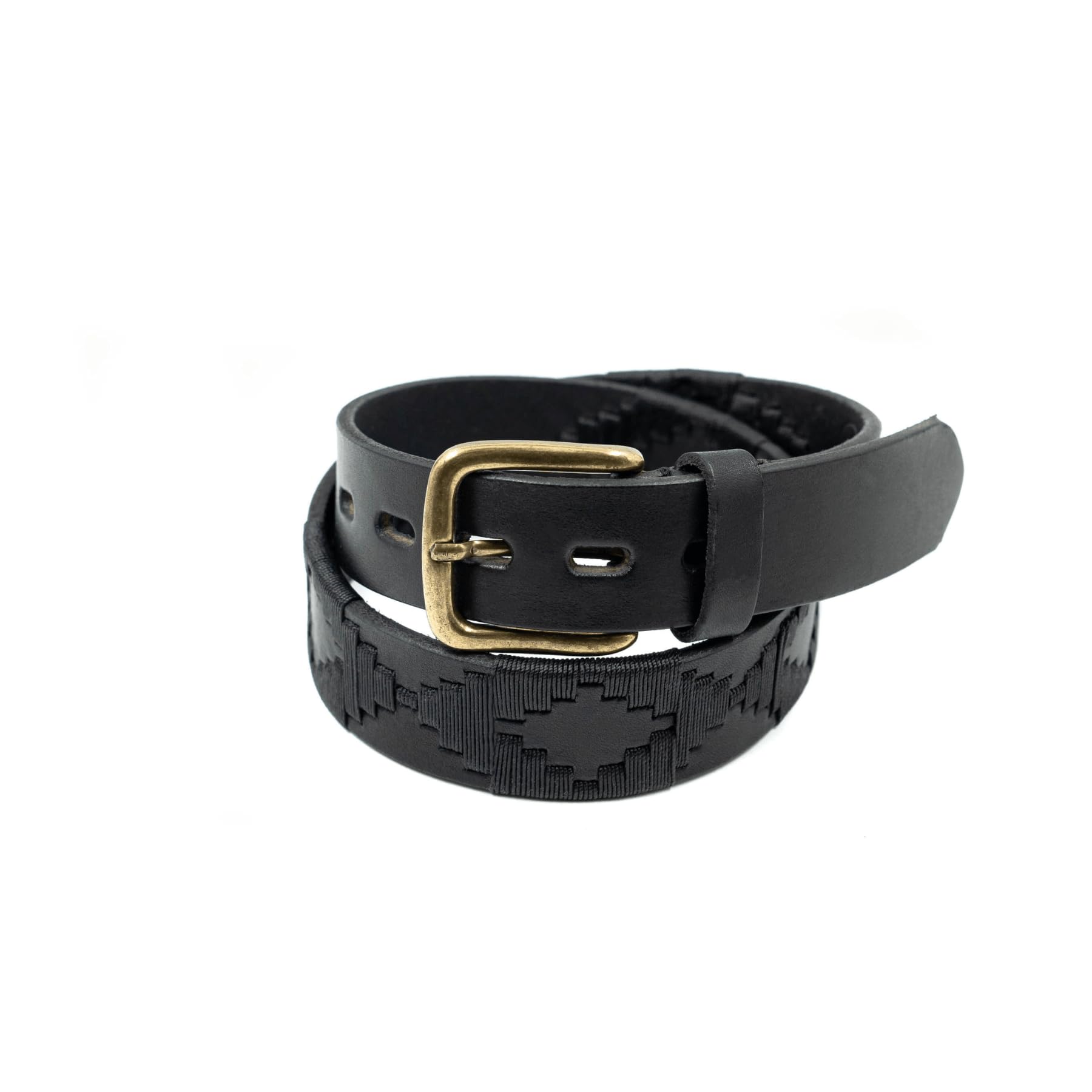 Premium Hand-Stitched Genuine Leather Polo Belt for Men - Classic Dress & Casual Style - Perfect for Office, Wedding & Everyday Wear