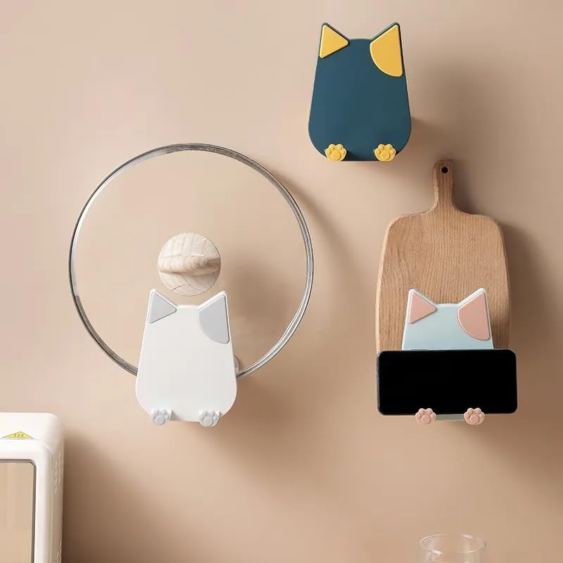 Adhesive Wall & Desk Phone Holder - Hands-Free for Home & Office