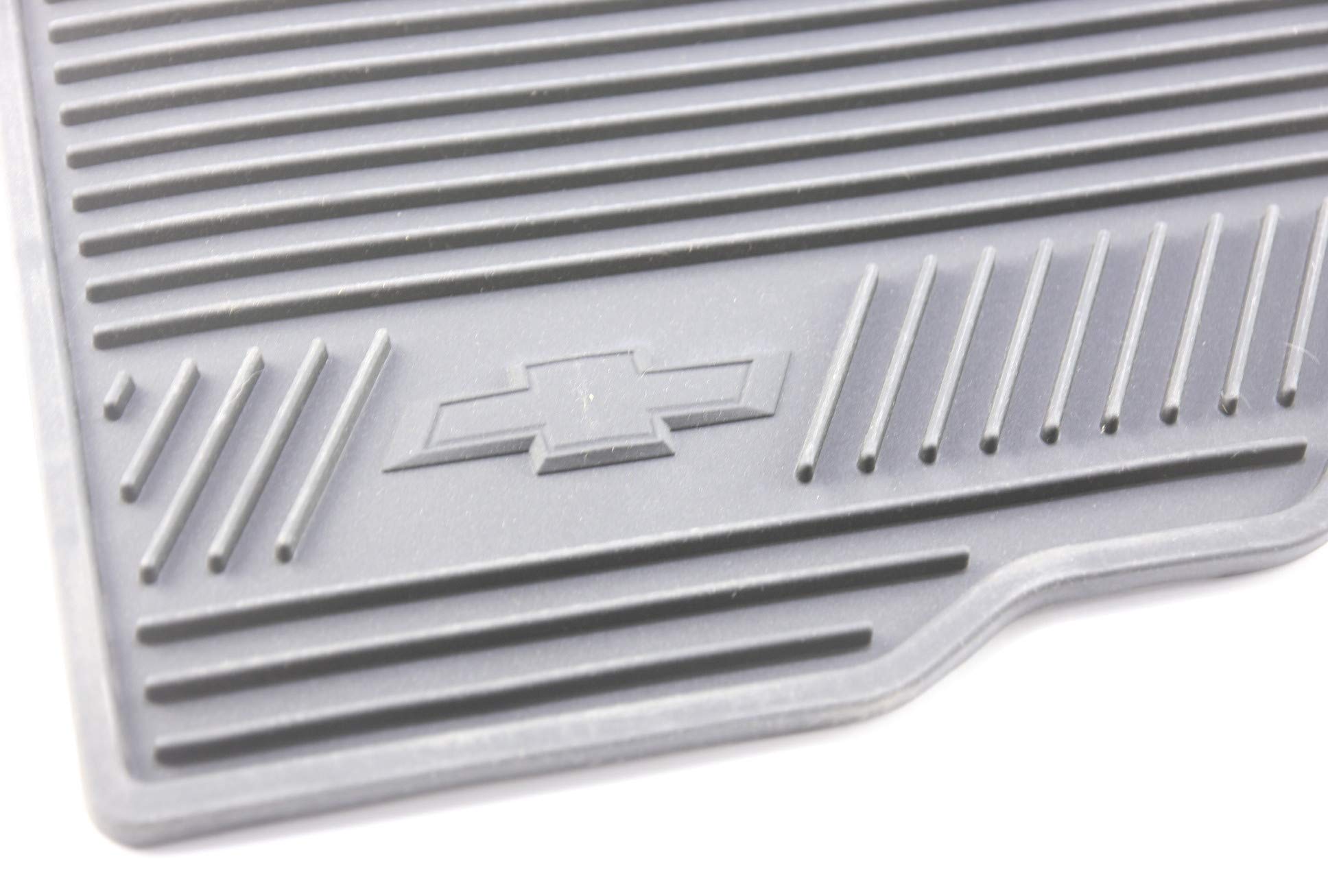 GM Accessories 22832327 Premium All-Weather Floor Mats - Jet Black with Bowtie Logo - Durable Protection for Trucks, SUVs, and Cars