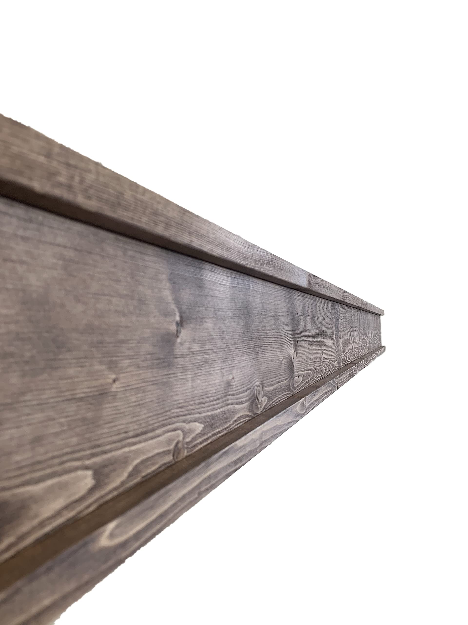 Rustic Wood Fireplace Mantel Shelf - 72 Inch Floating Shelf for Farmhouse Decor - Handmade in USA - Perfect for Living Room, Bedroom, or Office Wall Display - Fireplace Surround & Home Decoration Shelf (Rustic Brown)